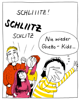 Comic im Tagesspiegel: Schlitz! 