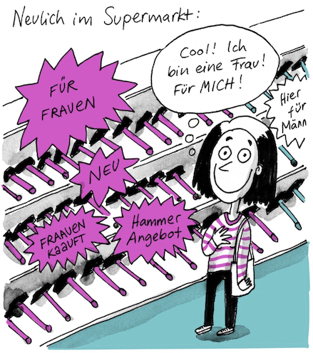 Im Tagesspiegel: Gendershopping Comic 