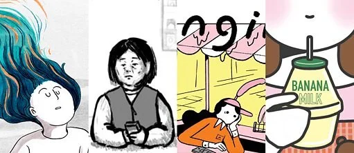 Über "Scroll down to proceed – female lives in Webcomic"