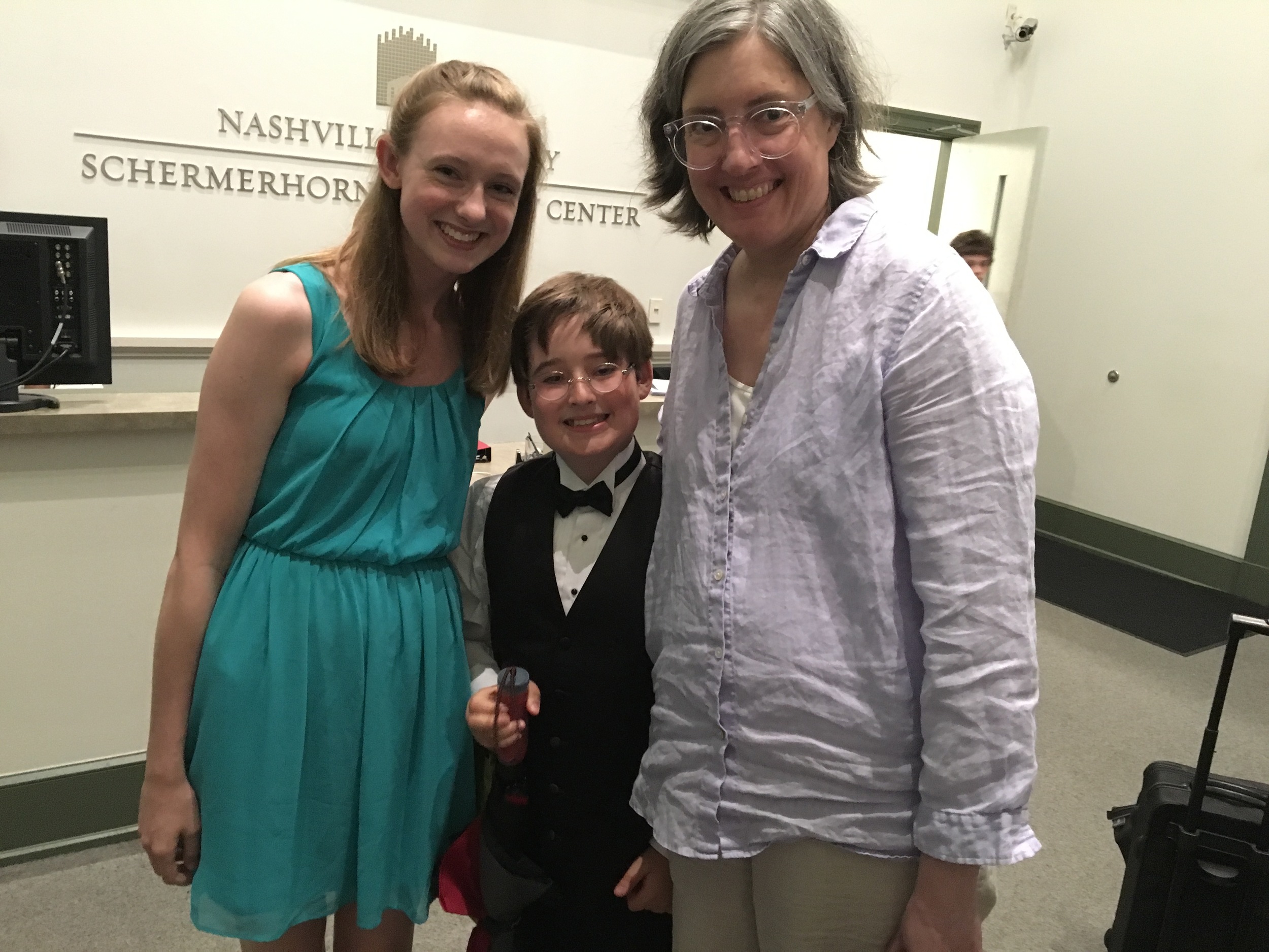 Thaddeus with Vanderbilt Boys Choir staff.