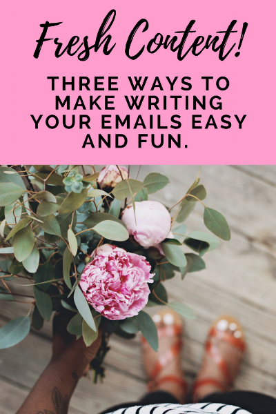 How to come up with new content for your email list - Three ways you can make writing email newsletters easy and fun! uncommonly good biz.png
