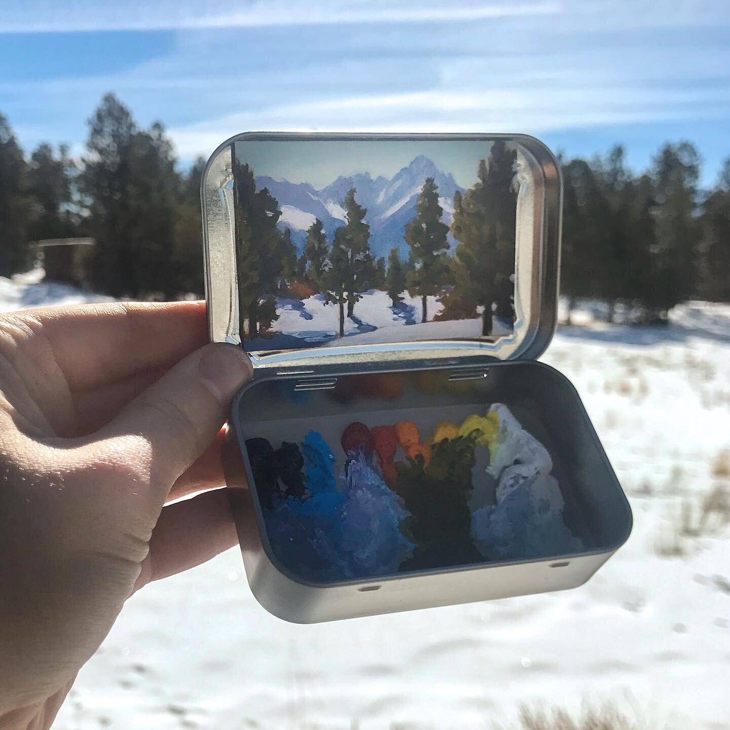 Mount Sneffels, aka Sniffles 🤧, Sneffelaphogus, Sneffers... what, your mountains DON&rsquo;T have pet names? 😜
&mdash;&mdash;&mdash;&mdash;&mdash;&mdash;
Ps - adding new tins to the shop now!