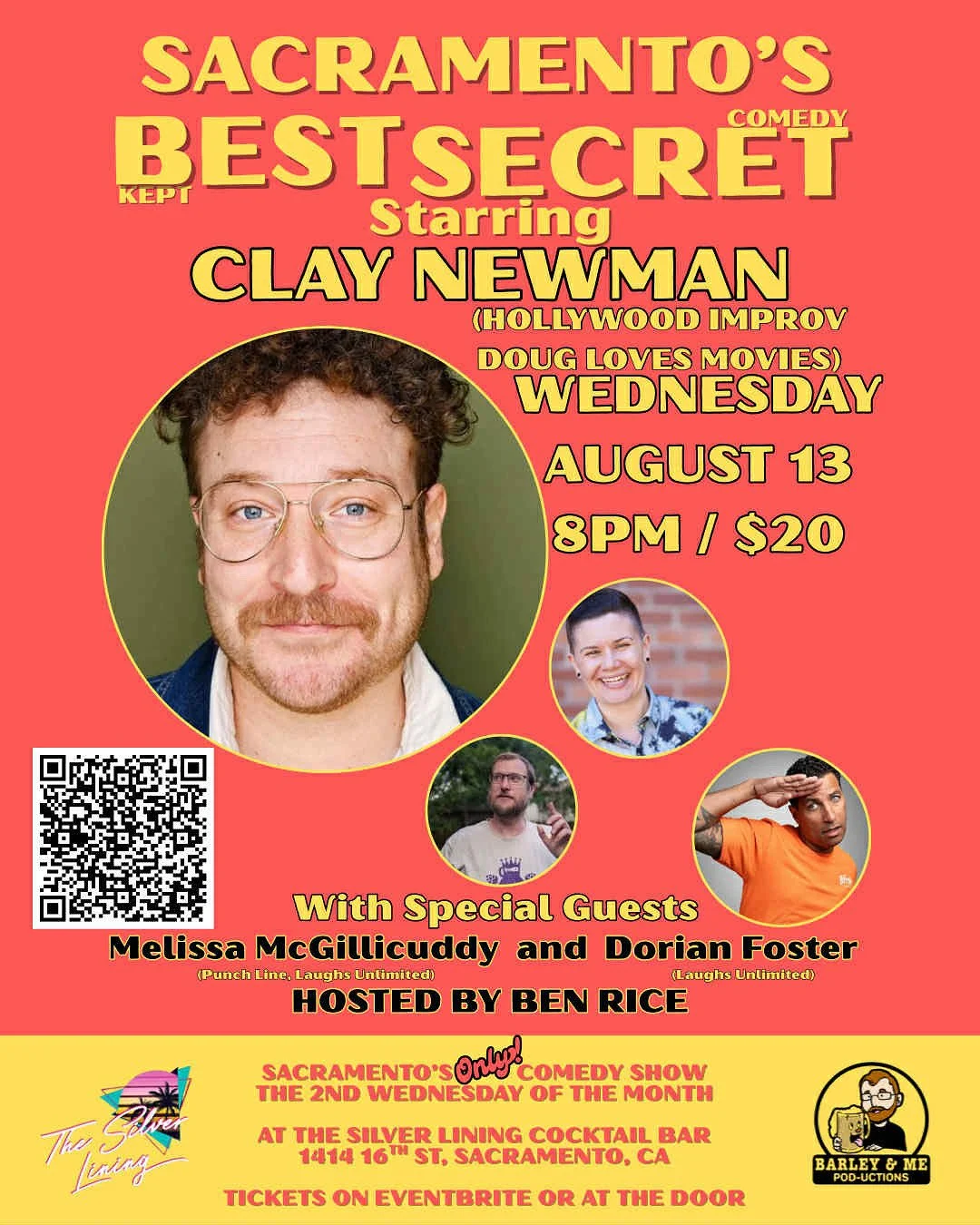 Sacramento, Ca: Comedy Night @ The Silver Lining