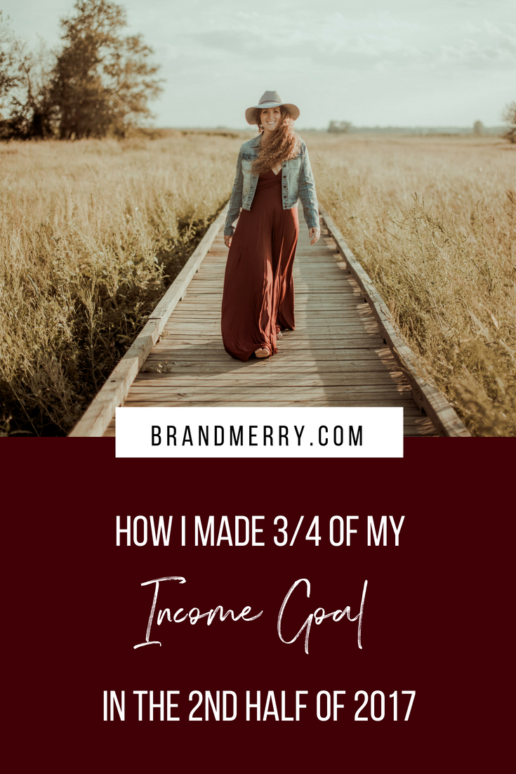 How I Made 3/4 of My Income Goal in The 2nd Half of 2017 | How to reach your income goal for the year | Brandmerry Coaching with Michelle Knight Branding and Business Coach