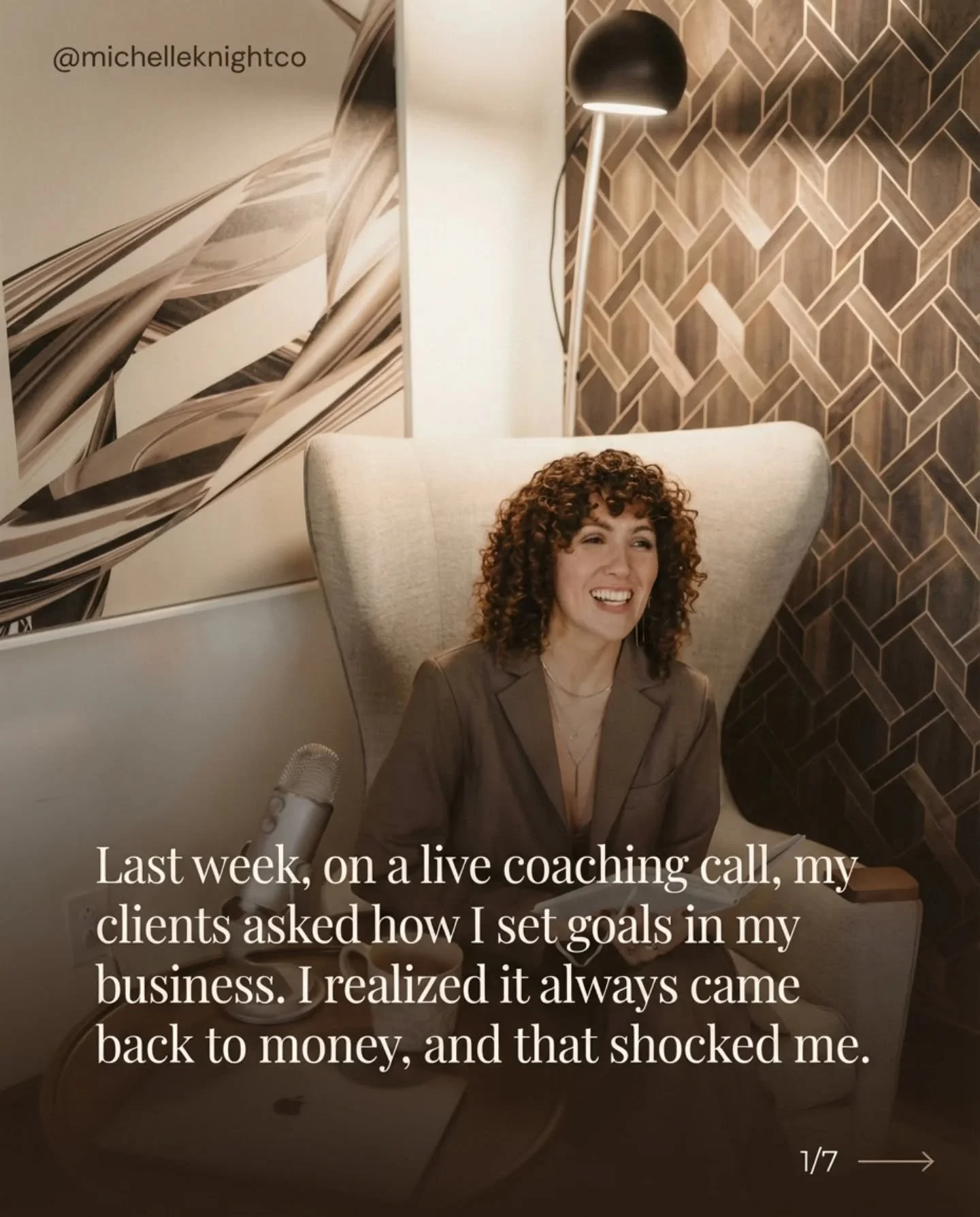 I was on a live coaching call this week inside the Academy when one of my students asked me how I actually set goals for my business.

She wasn't asking about revenue targets. She was asking about the thing underneath the number. And the answer I gav