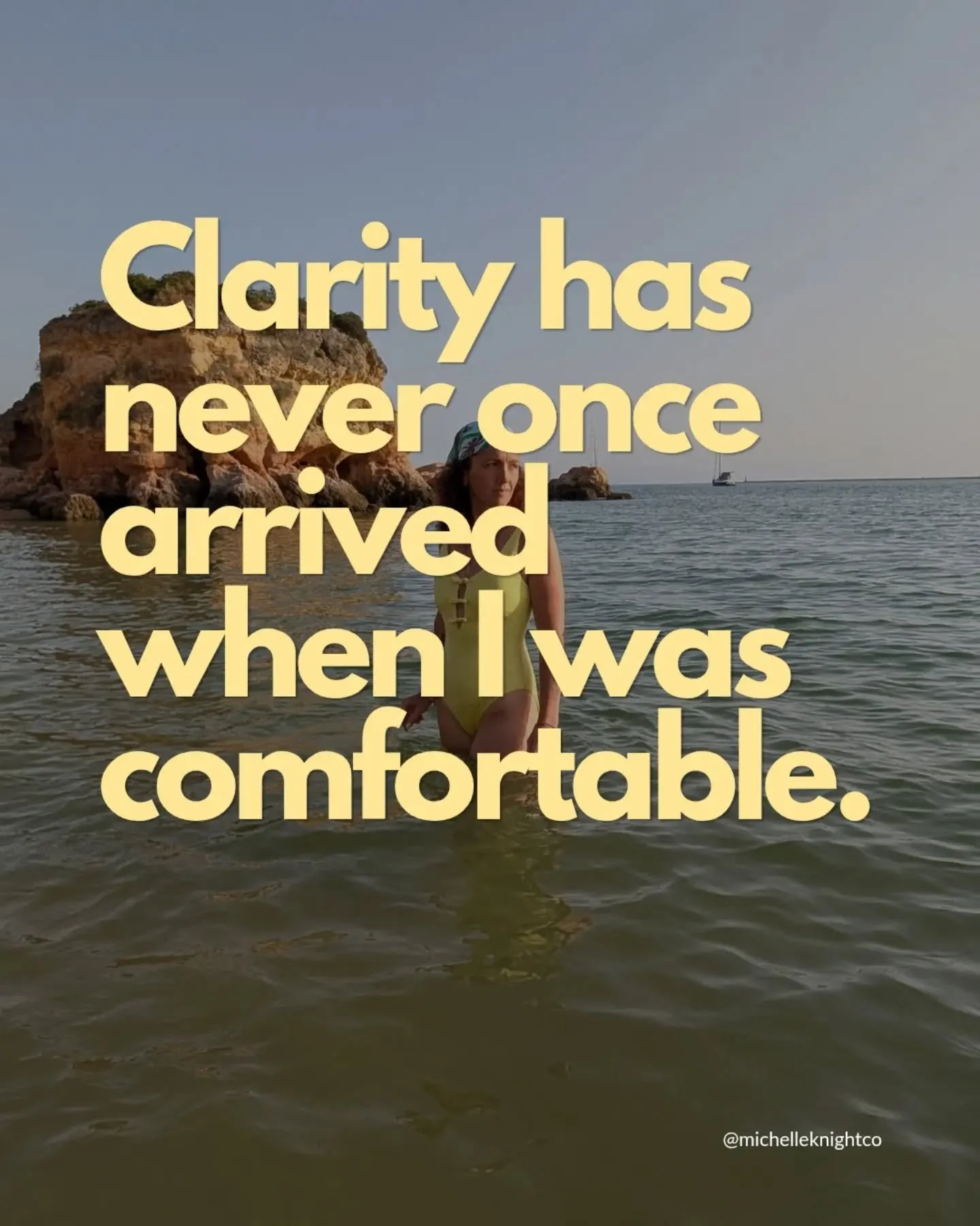 I used to think clarity was something you sat down and thought your way into. 

A quiet morning with no interruptions, a daily journal session, asking all the right question. And sometimes it is. 

But the big stuff, the who-am-I-really stuff, has ne
