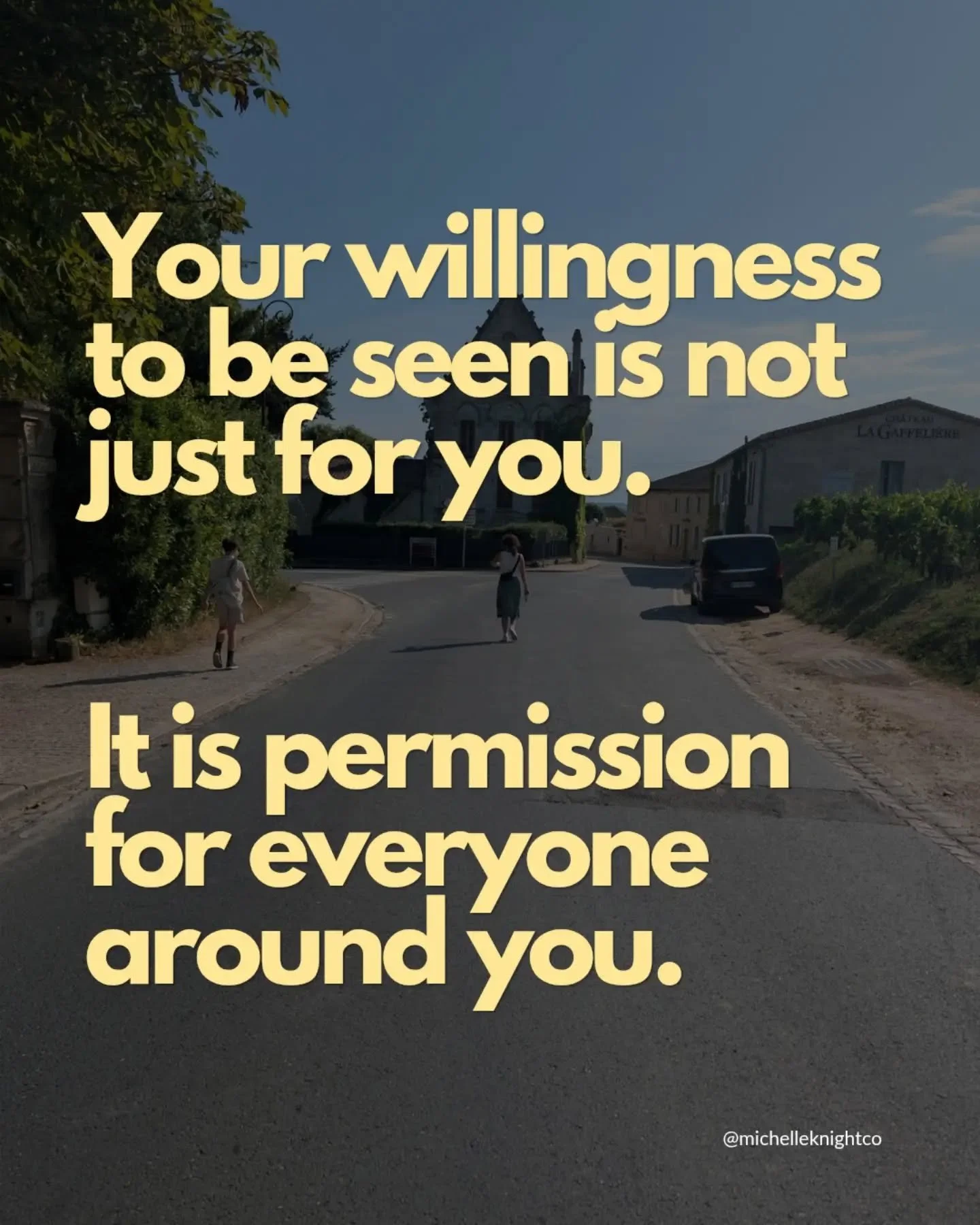 There comes a moment when you stop treating visibility like vanity...
...and start seeing it for what it really is.

An offering.

Because when you let yourself be fully seen...
...your voice, your story, your real way of moving through the world, yo