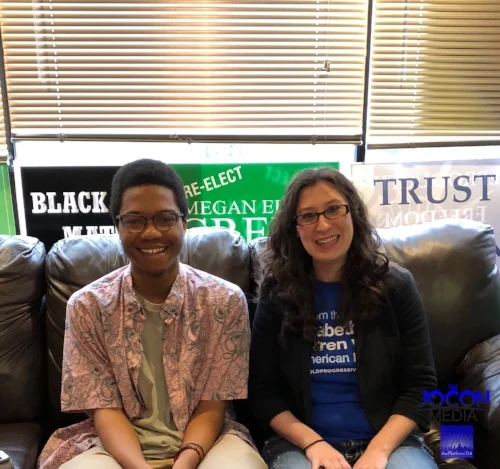 Damen Alexander and Alderwoman Megan-Ellyia Green