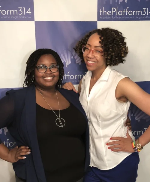 From L to R: Erica King and Host Dr. Raegan Johnson