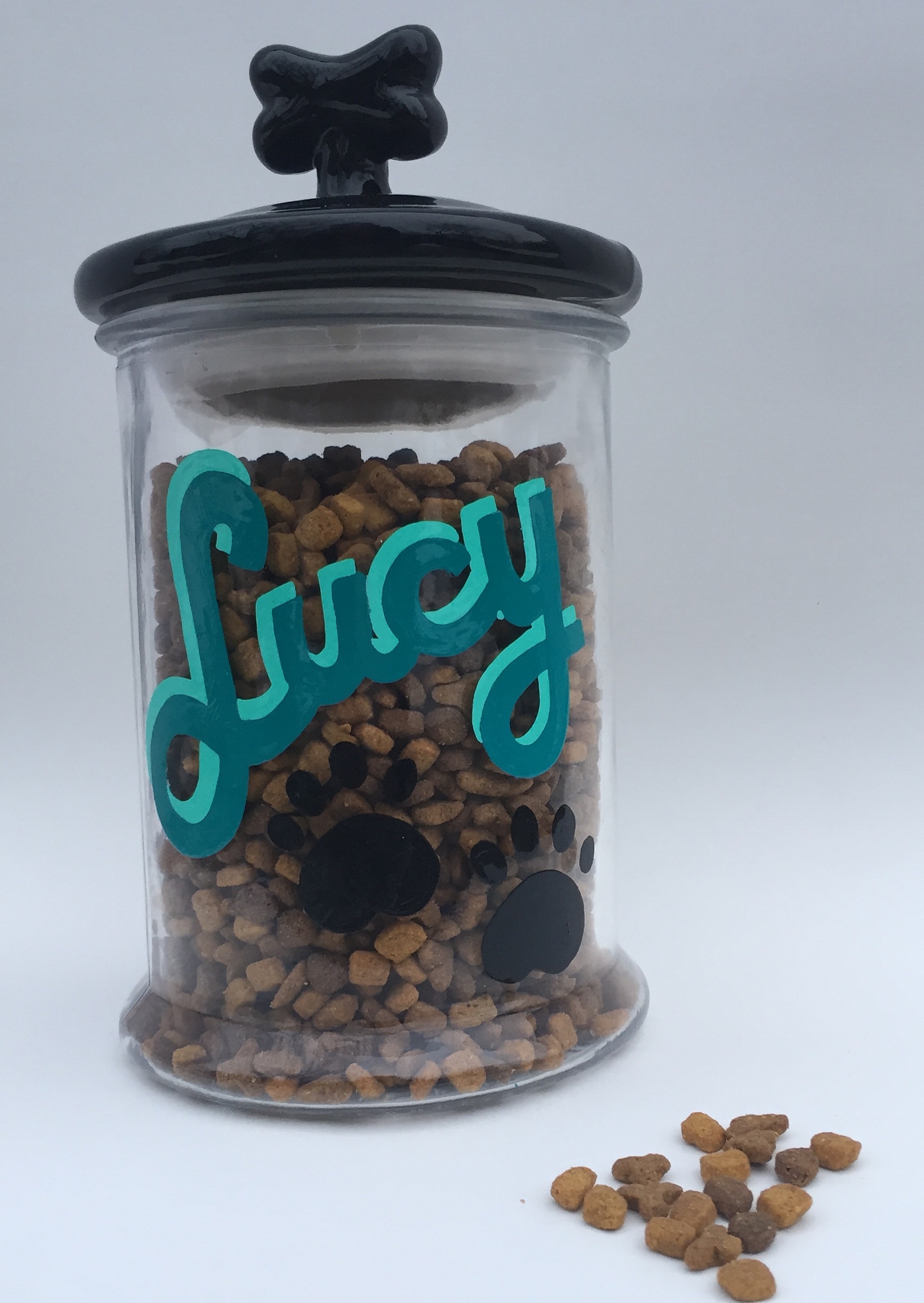 Sweet little treat jar for a lucky pup in Boston. 