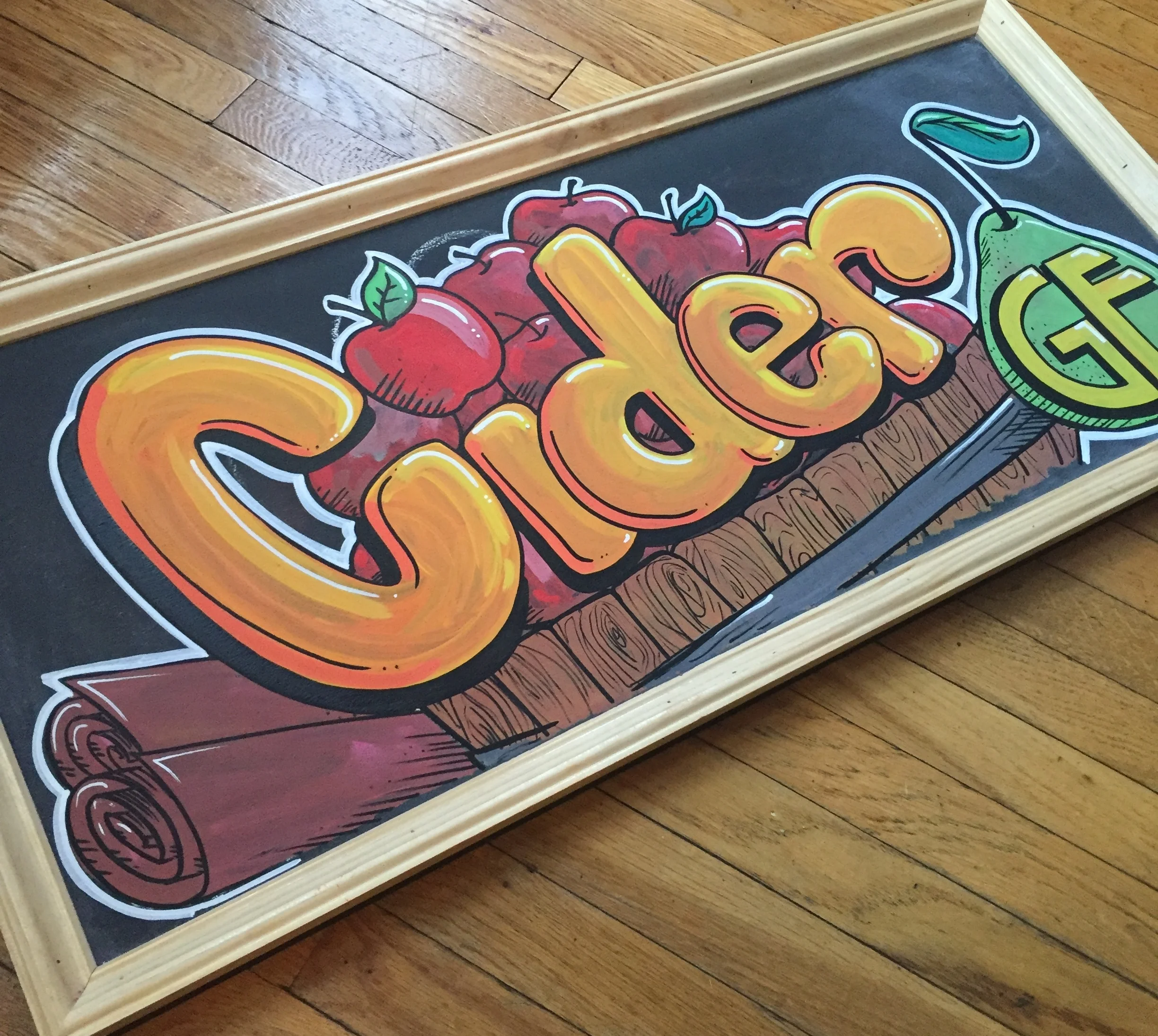 Cider Chalkboard Sign