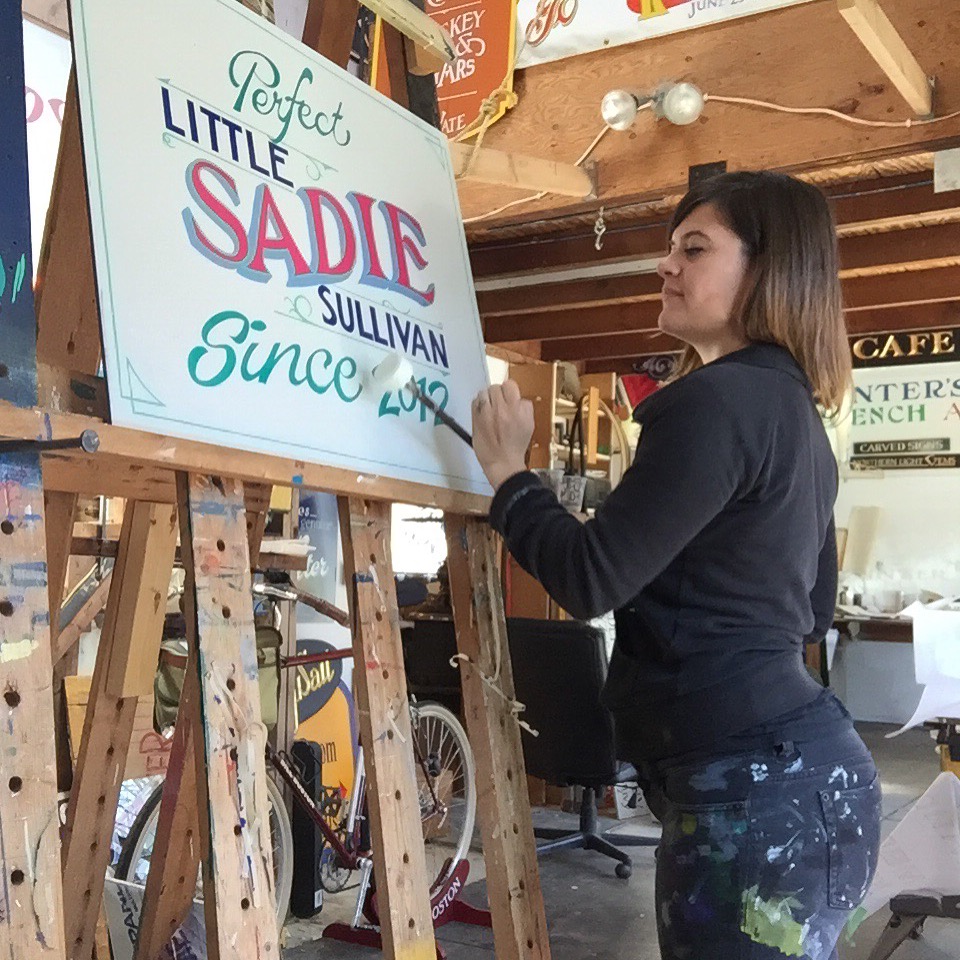 Little Sullivan hand painted sign