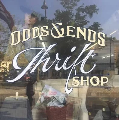 Odds & Ends Window Lettering