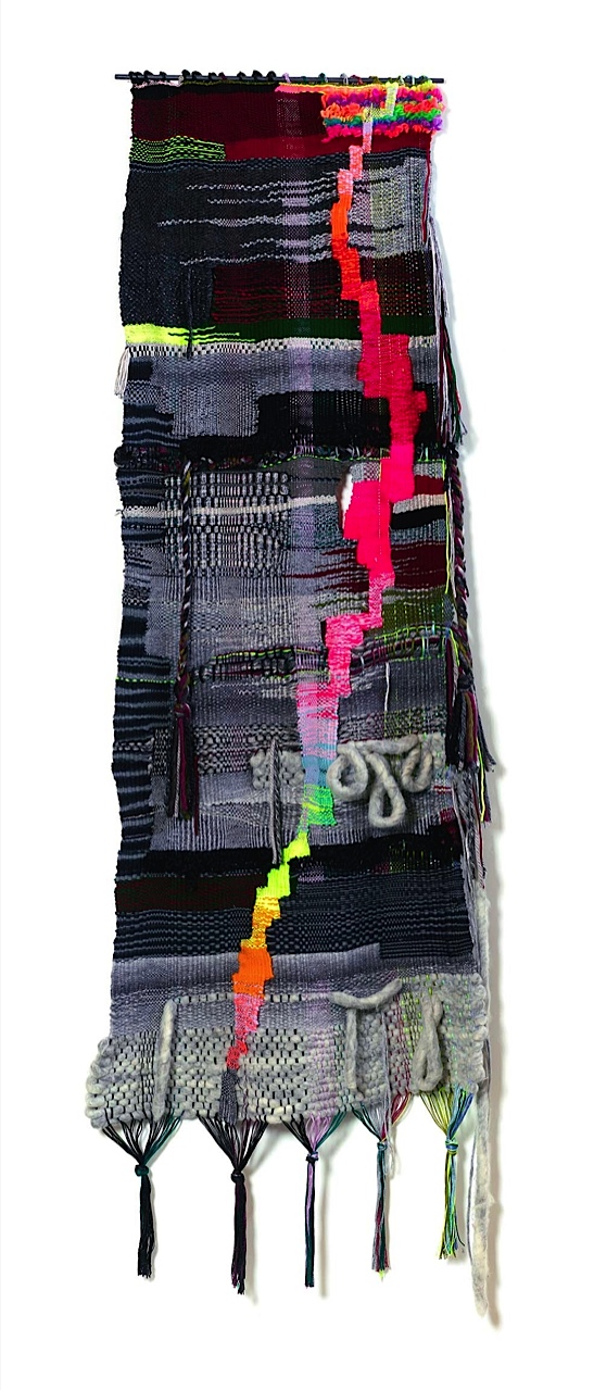 2015, 78" x 24",  acrylic, wool, metallic threads, cotton