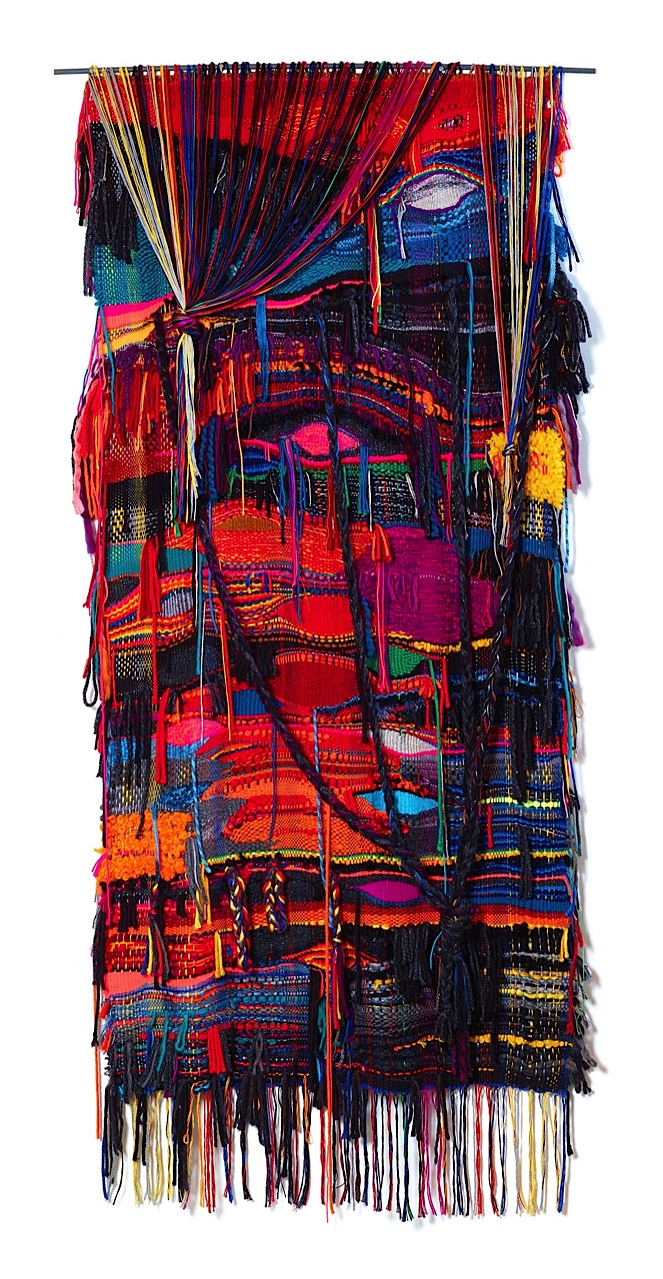 2014, 90" x 37", acrylic, wool, cotton