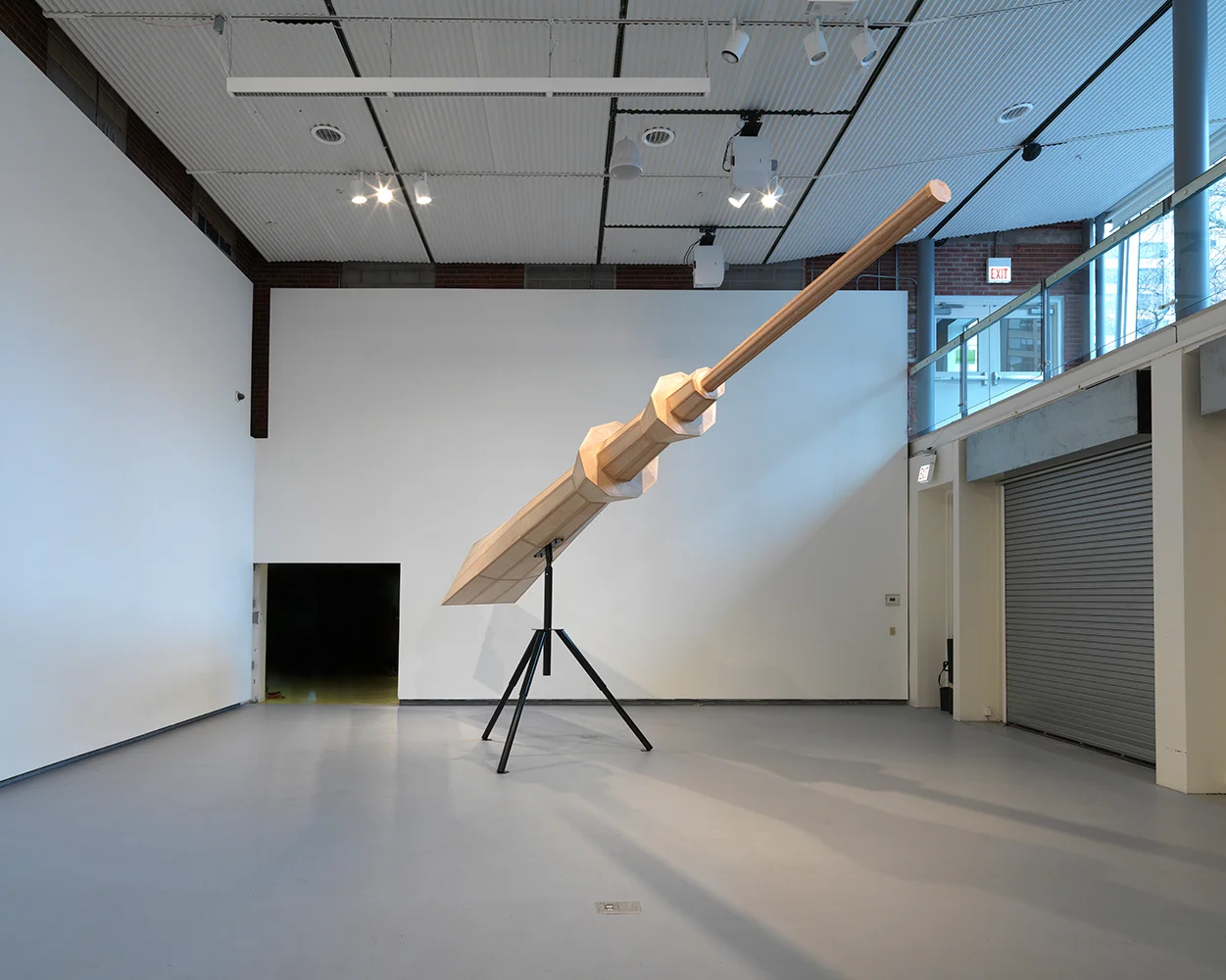 Scenic Overlook by Susan Giles at the Hyde Park Art Center; Chicago, IL; 2014 role: artist assistant, aided in fabrication and designed tripod stand ; photographed by Kip Wilkinson