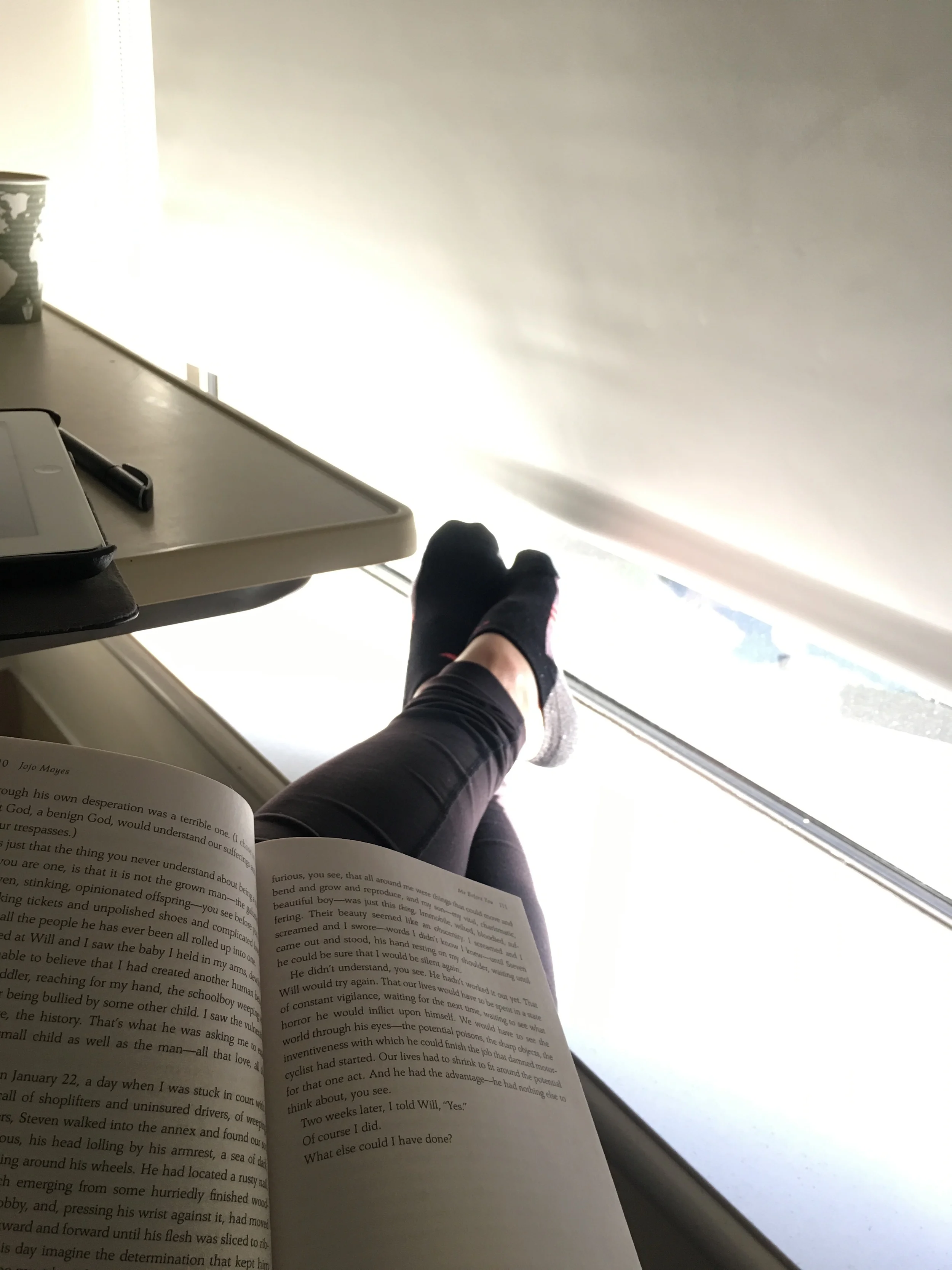  Escaping the long days with a book 