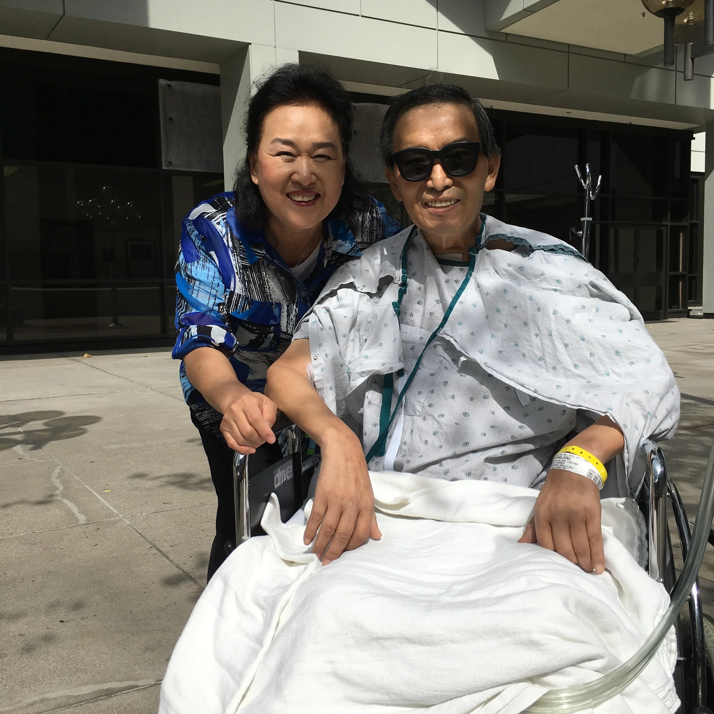  This was the first day my dad had been outdoors in over a month, post TAH surgery. 