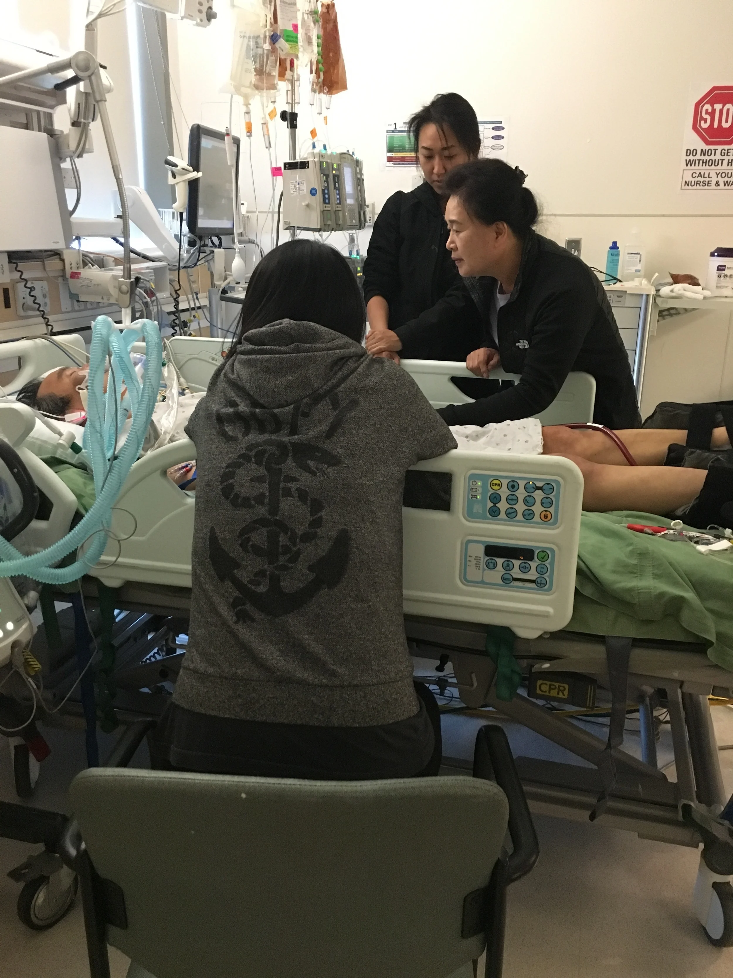  Physical touch and prayers in the ICU were key 