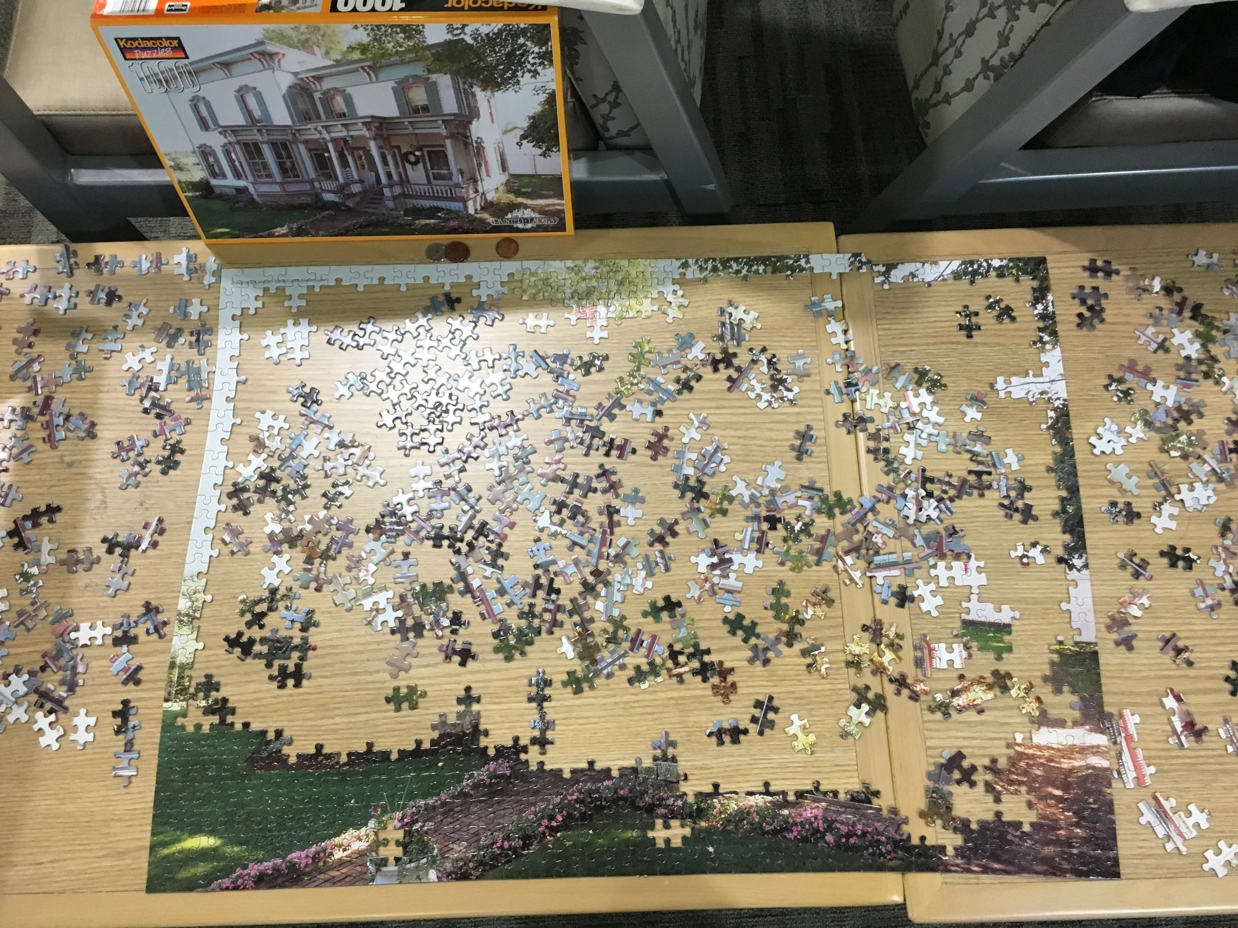  Amazing. I found a 1000 Piece puzzle in the surgery waiting room to keep my mind busy and calm. 