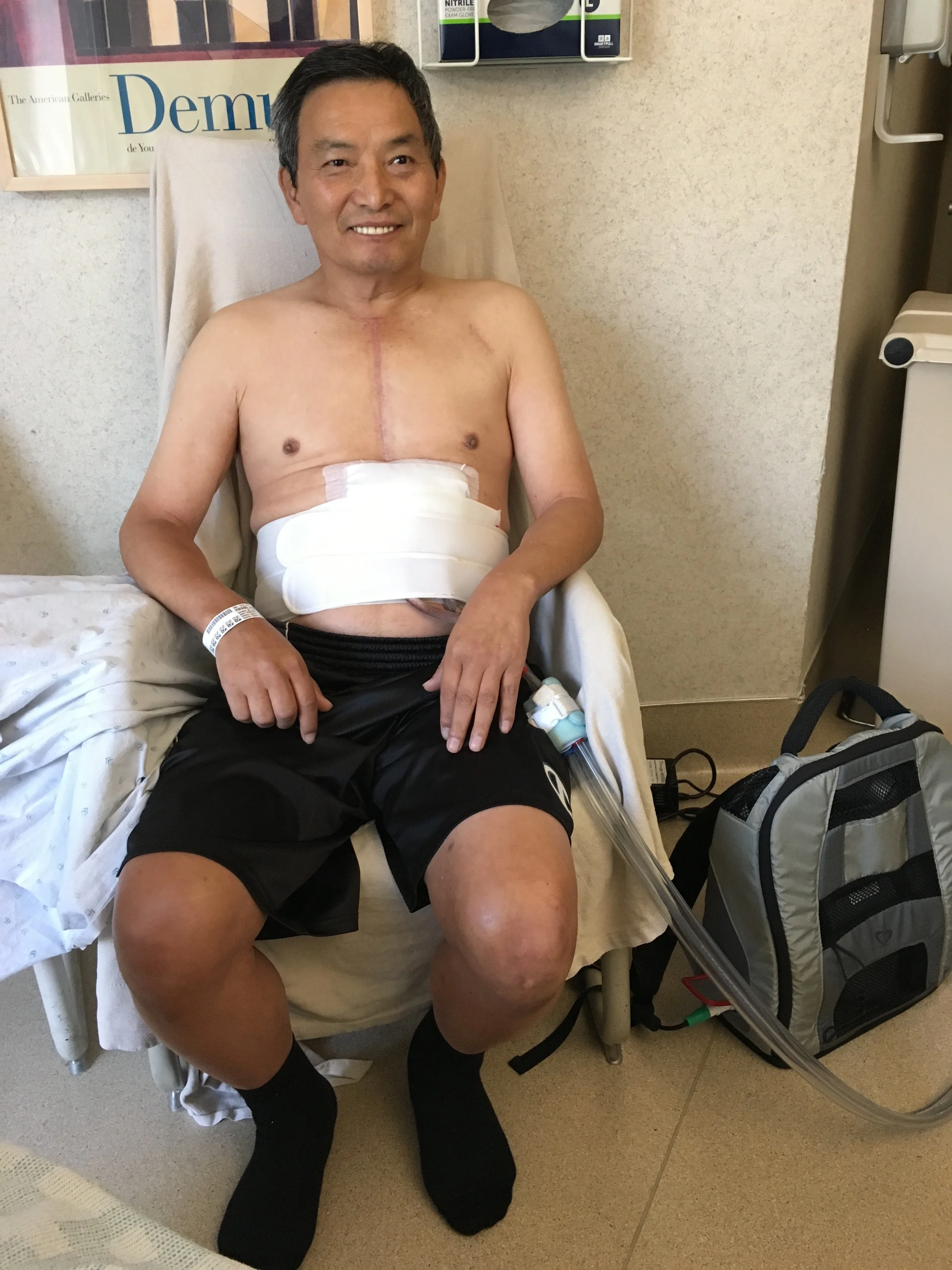 Dad Before Transplantation Surgery