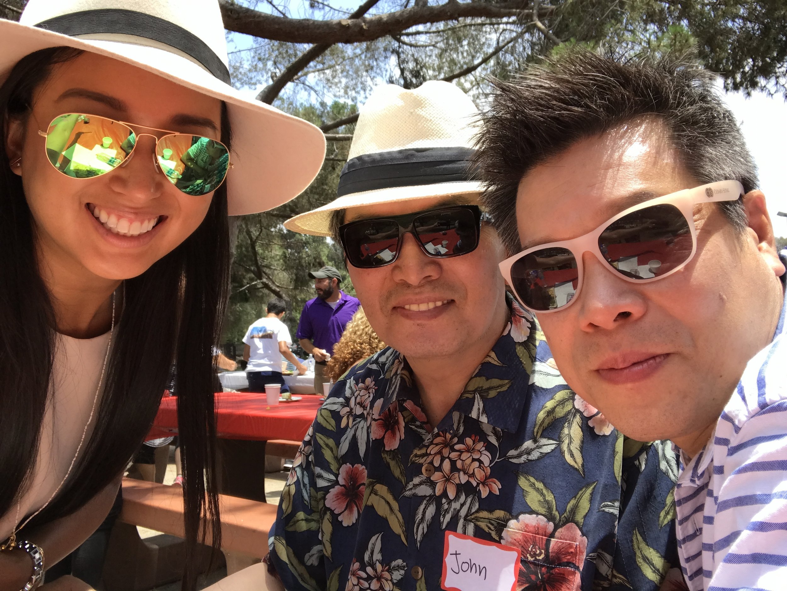All smiles with Me, Dad and Dr. Lee