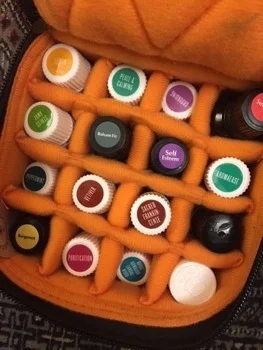 Marnie's awesome essential oil carrier. 