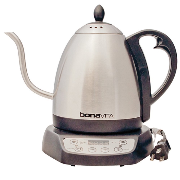 Bonavita 1-Liter Variable Temperature Digital Electric Gooseneck Kettle