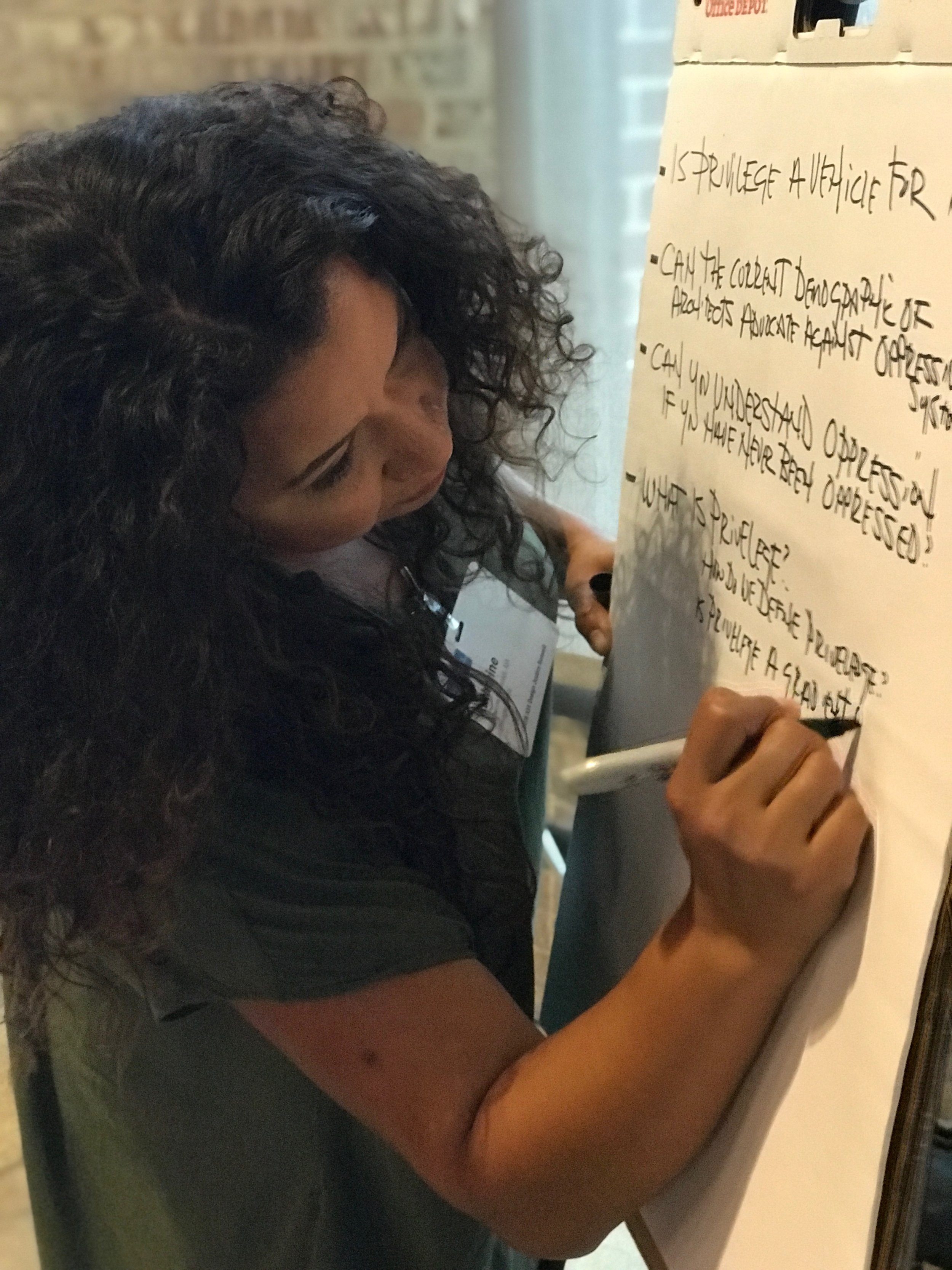 Workshopping at the 2018 Design Justice Summit