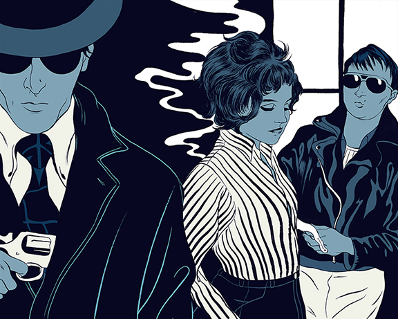 For the 1969 debut film Love Is Colder Than Death by German director Rainer Fassbinder, about the complex relationship between a pimp, his girlfriend, and a hitman from the local Syndicate.