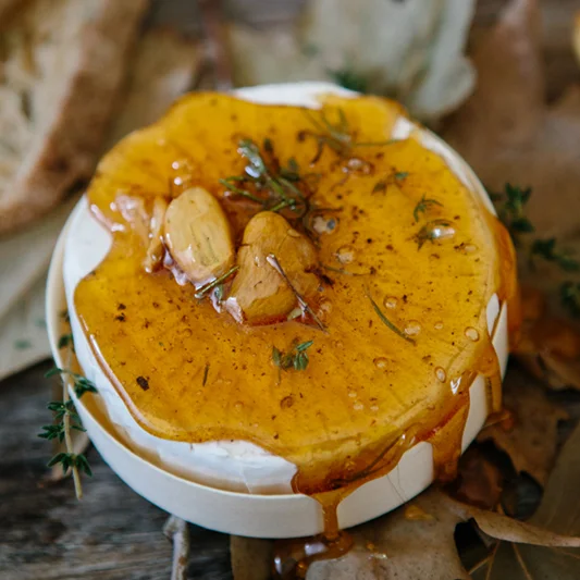 Savoury Infused Toffee with Double Brie