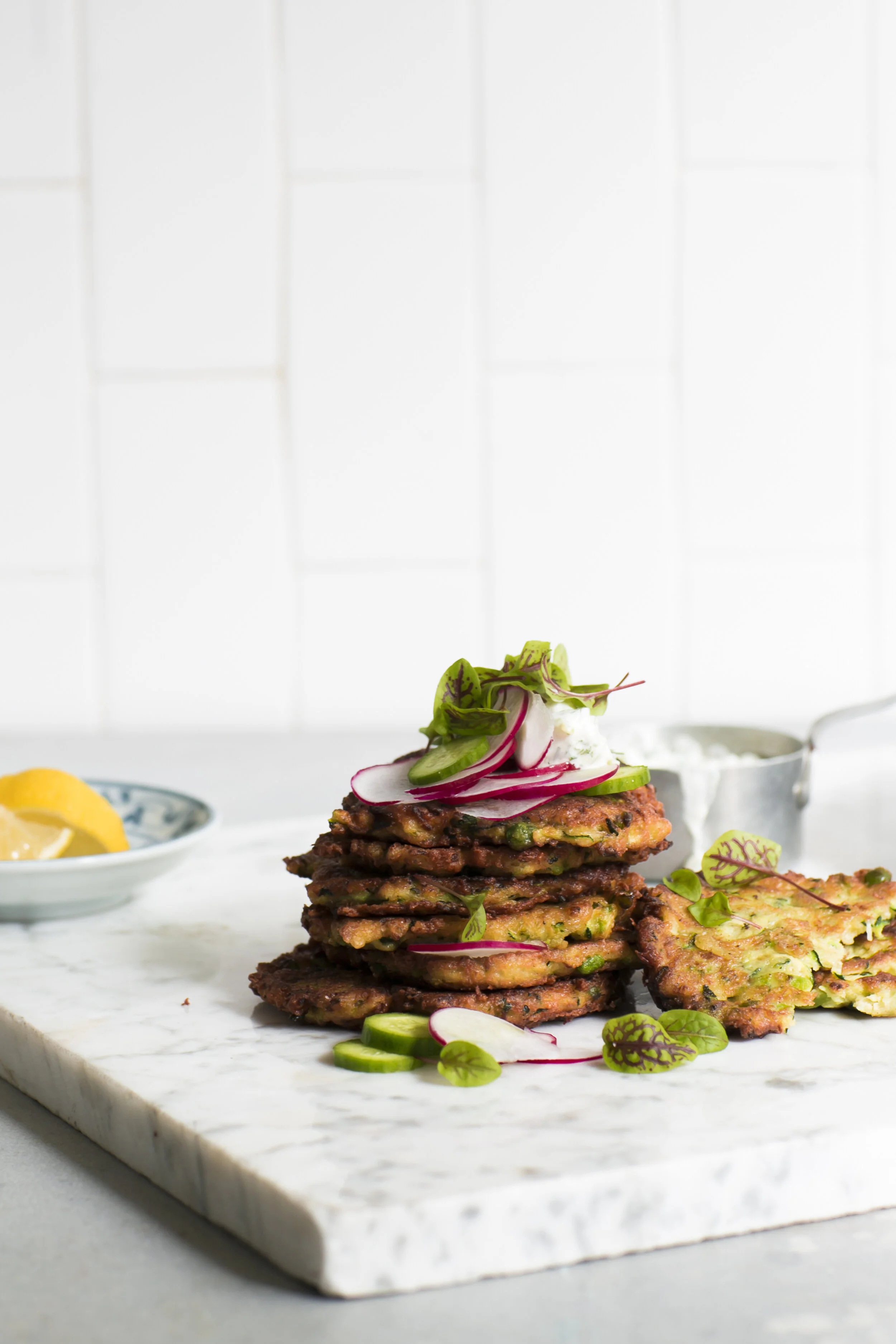 Cheesy Peasy Fritters