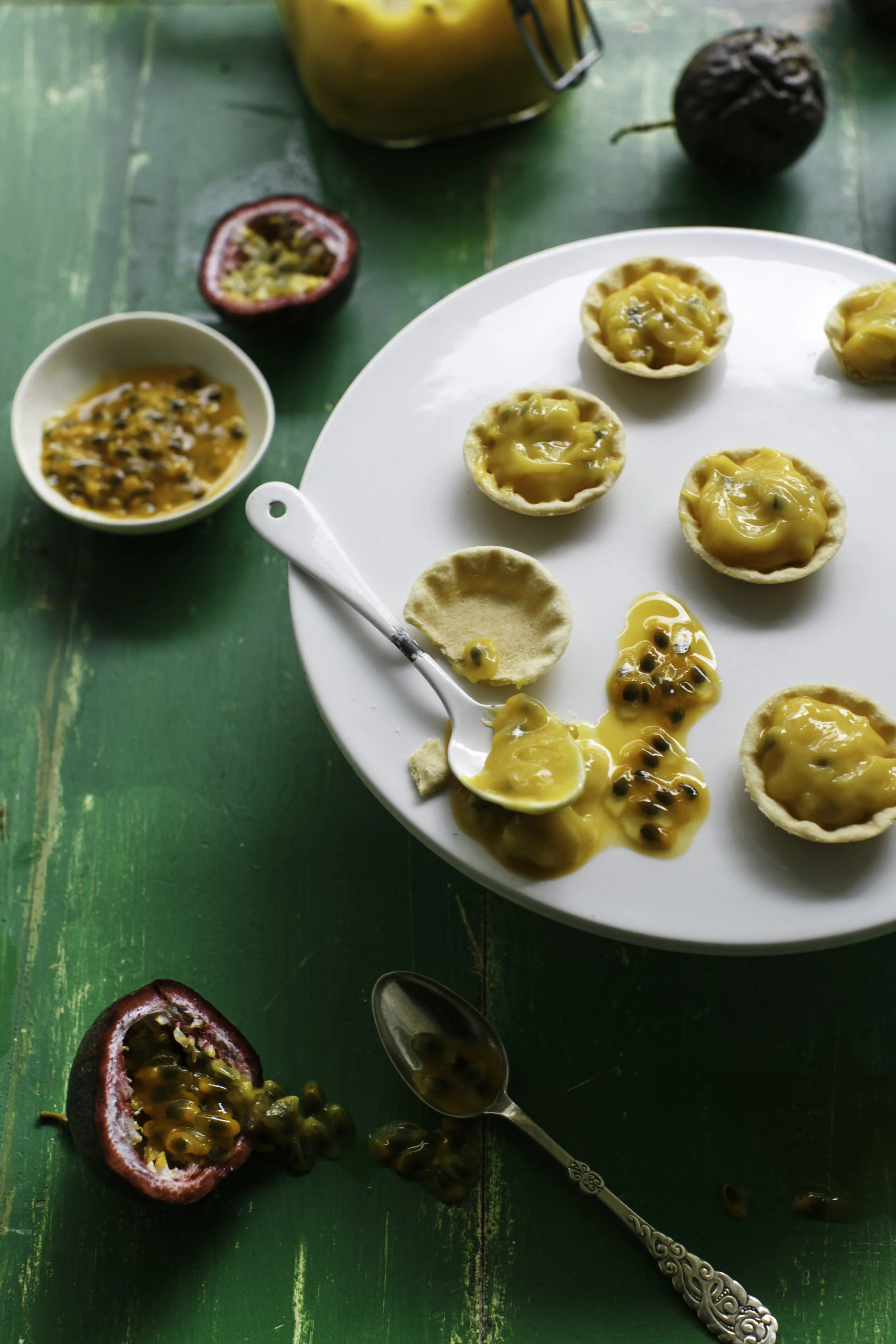 Passionfruit Curd Tarts