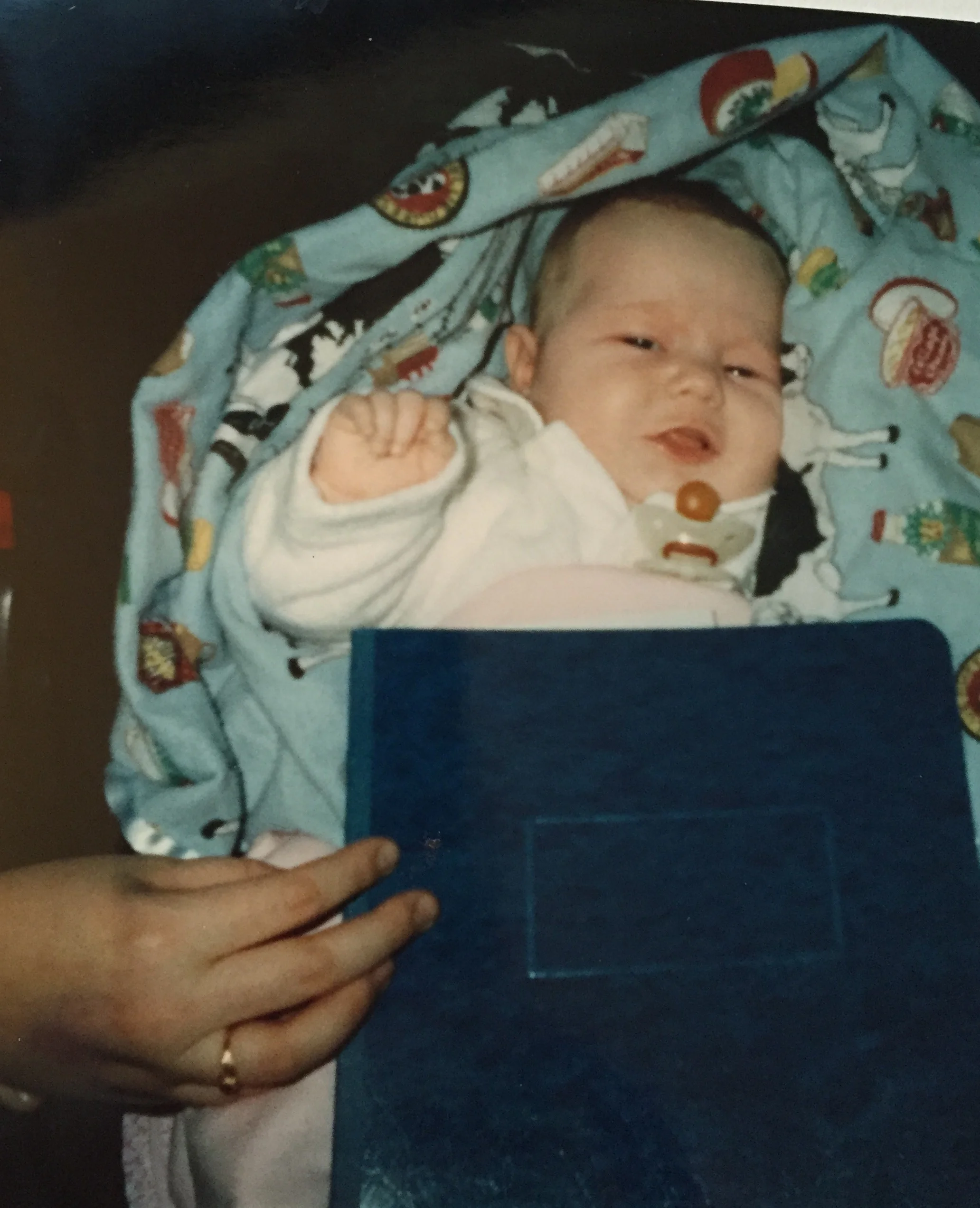 My two month old niece with the thesis. Even she knew it was terrible.