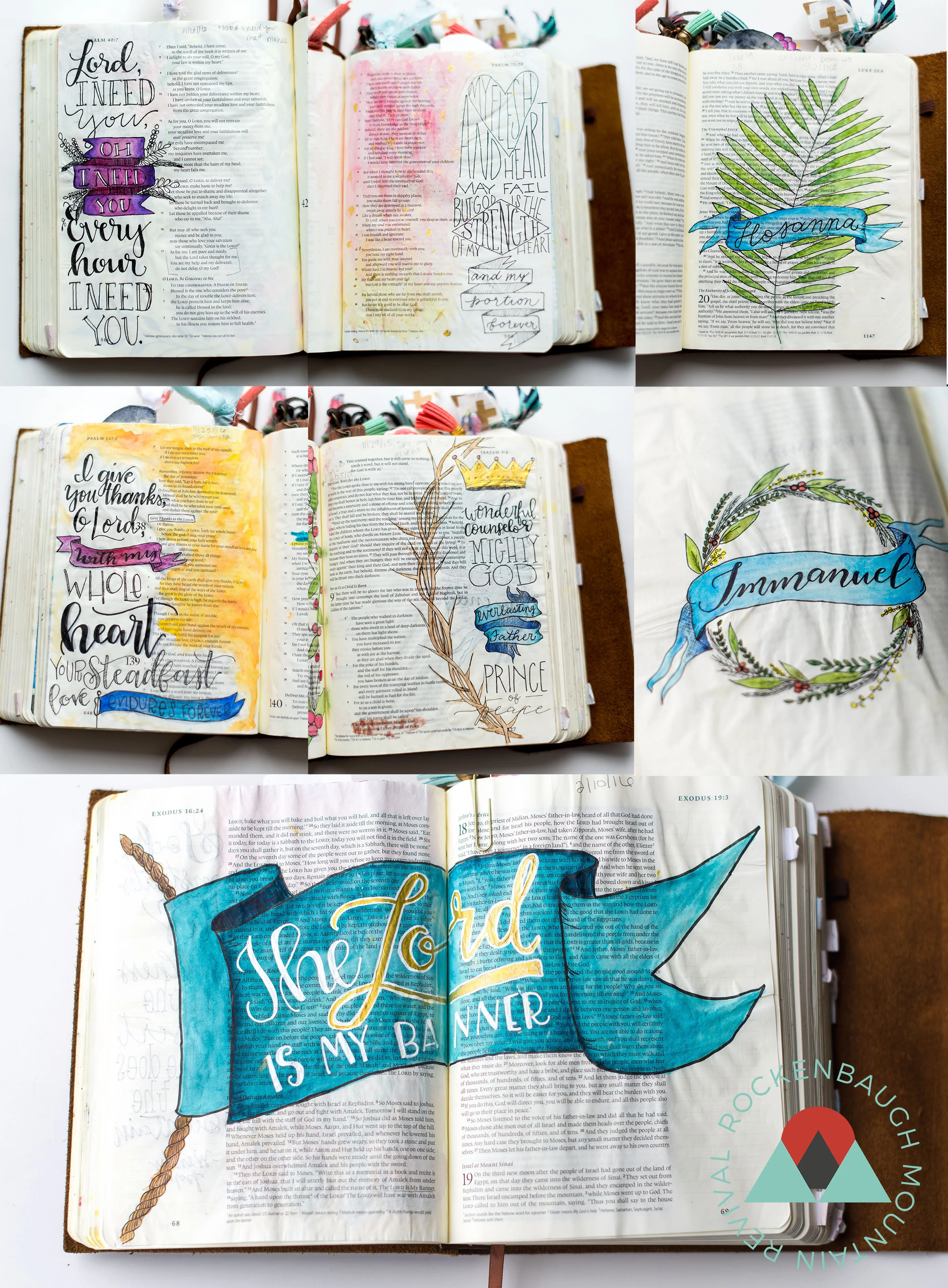 How to Draw 5 (Super Simple) Banners in Your Bible — t.His | Rock This ...