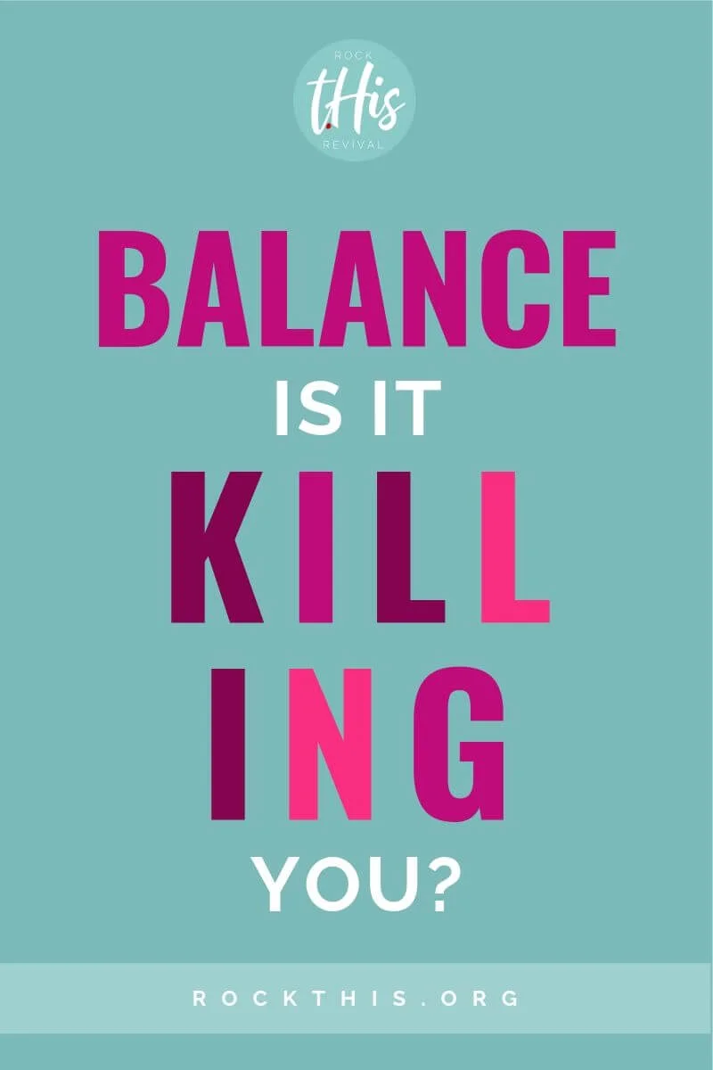 Does life feel out of control? Do you think if you can just balance it all, everything will be fine? What if balance is a lie? This is a must read article to help give you a new perspective on what beats balance every time. #rockthisrevival #overwhelm #christian