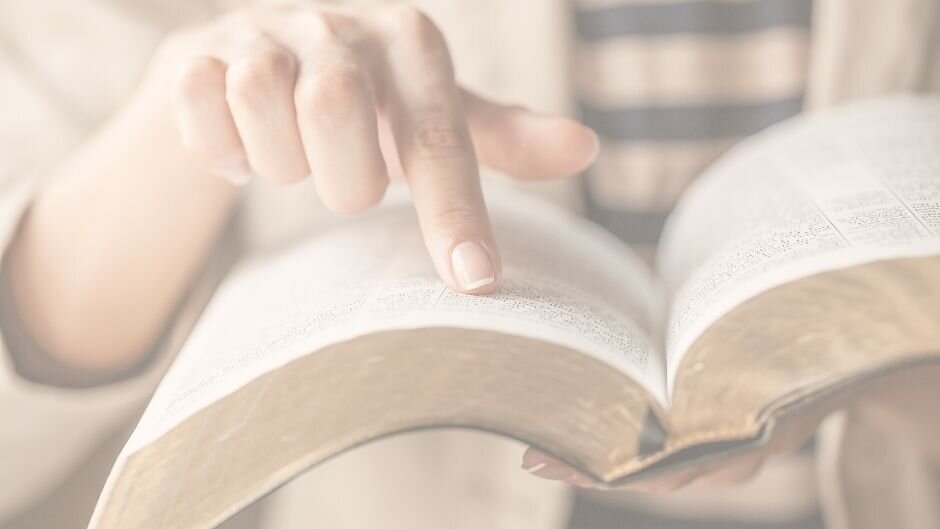 Woman reading her Bible