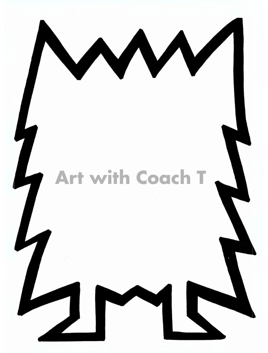 Color Monster Template — Art with Coach T