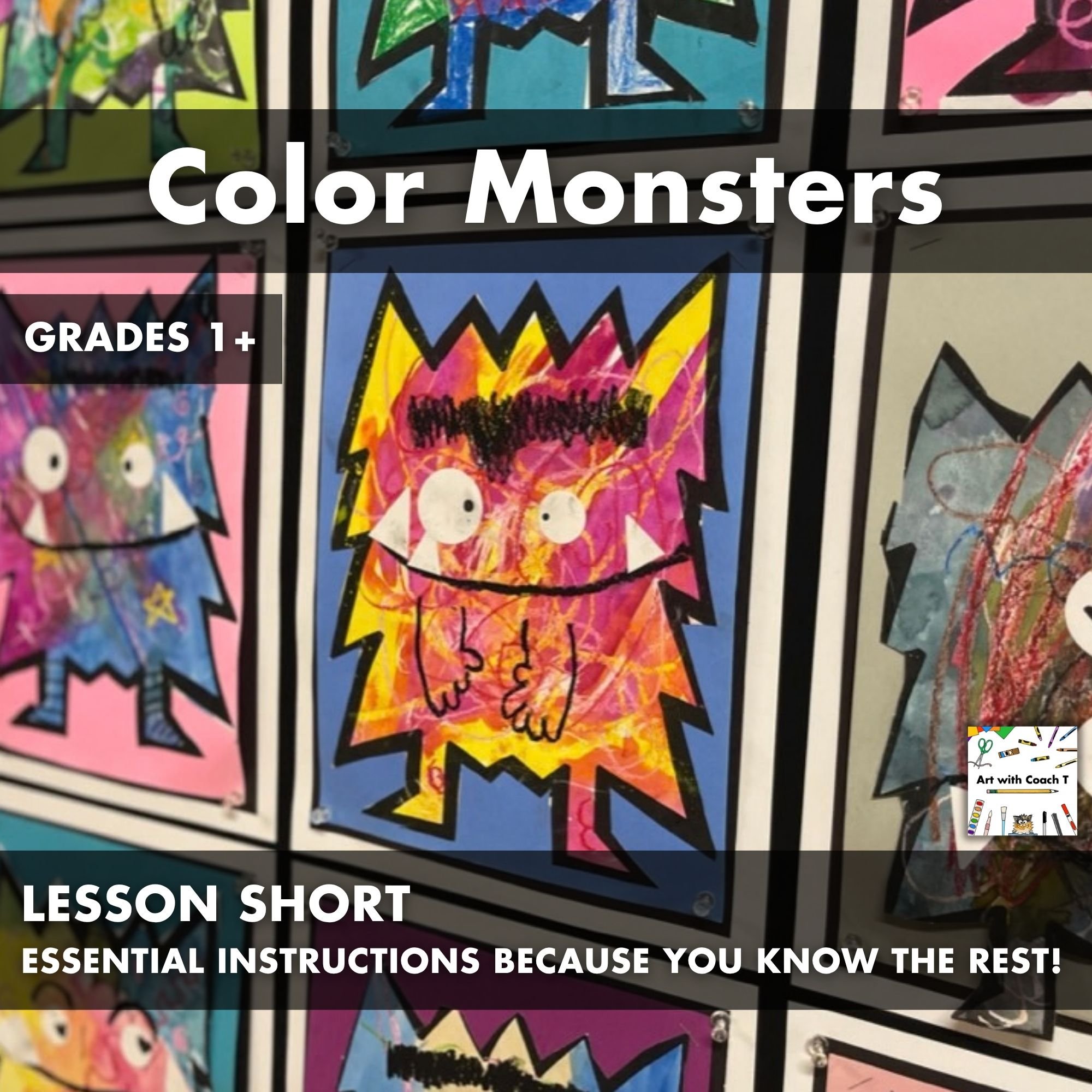 Color Monsters Art Lesson Short
