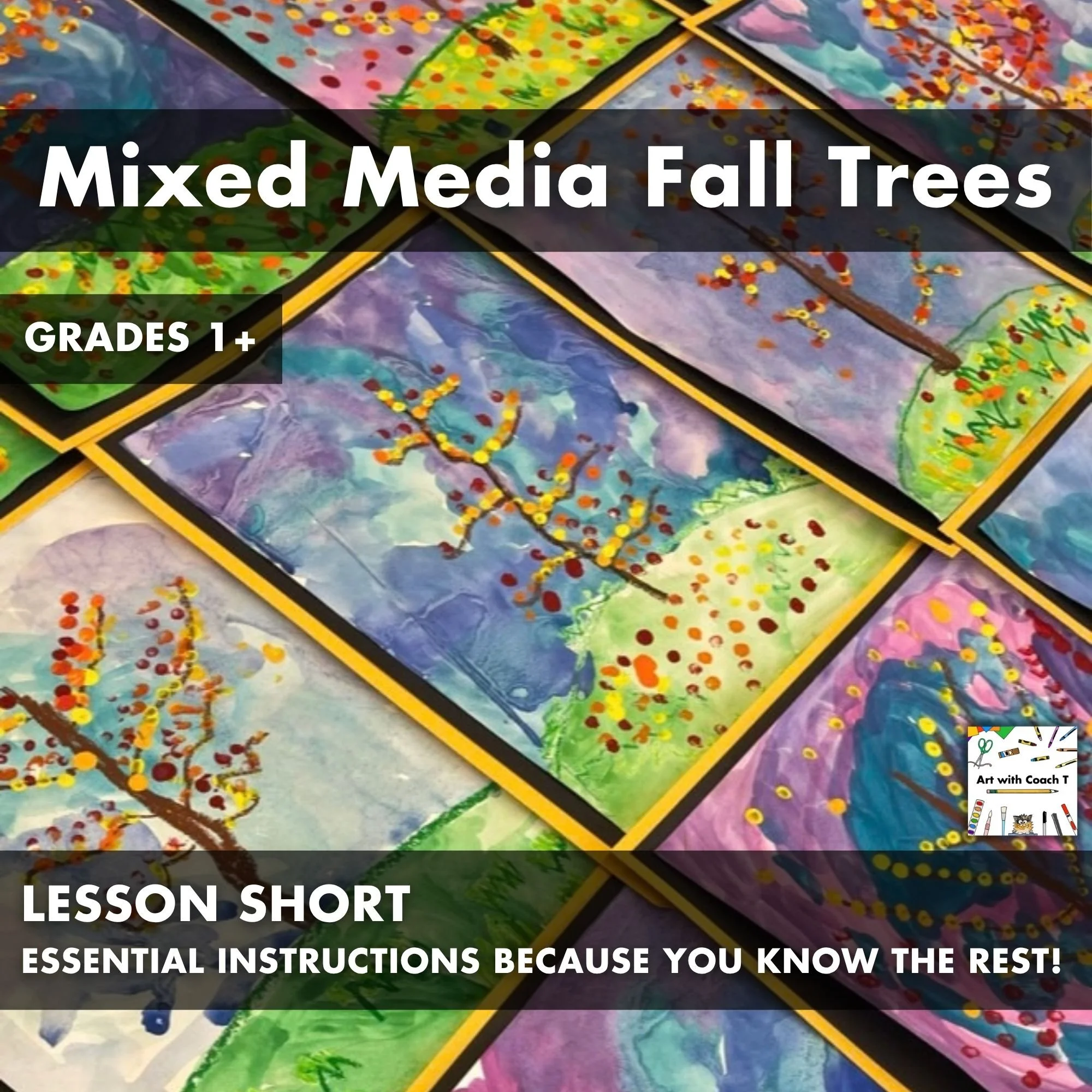 Mixed Media Fall Trees Lesson Short