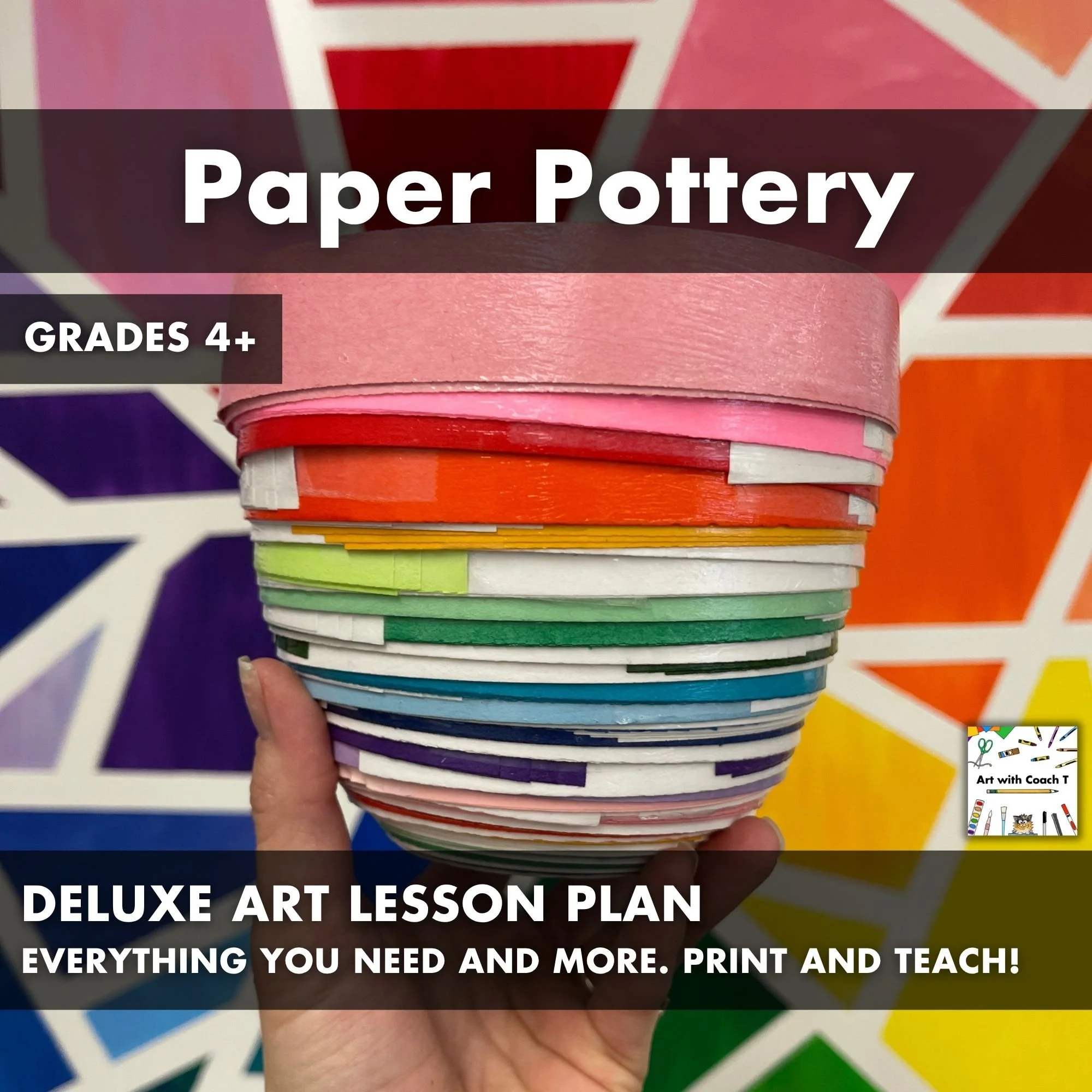 Paper Pottery Deluxe Art Lesson Plan