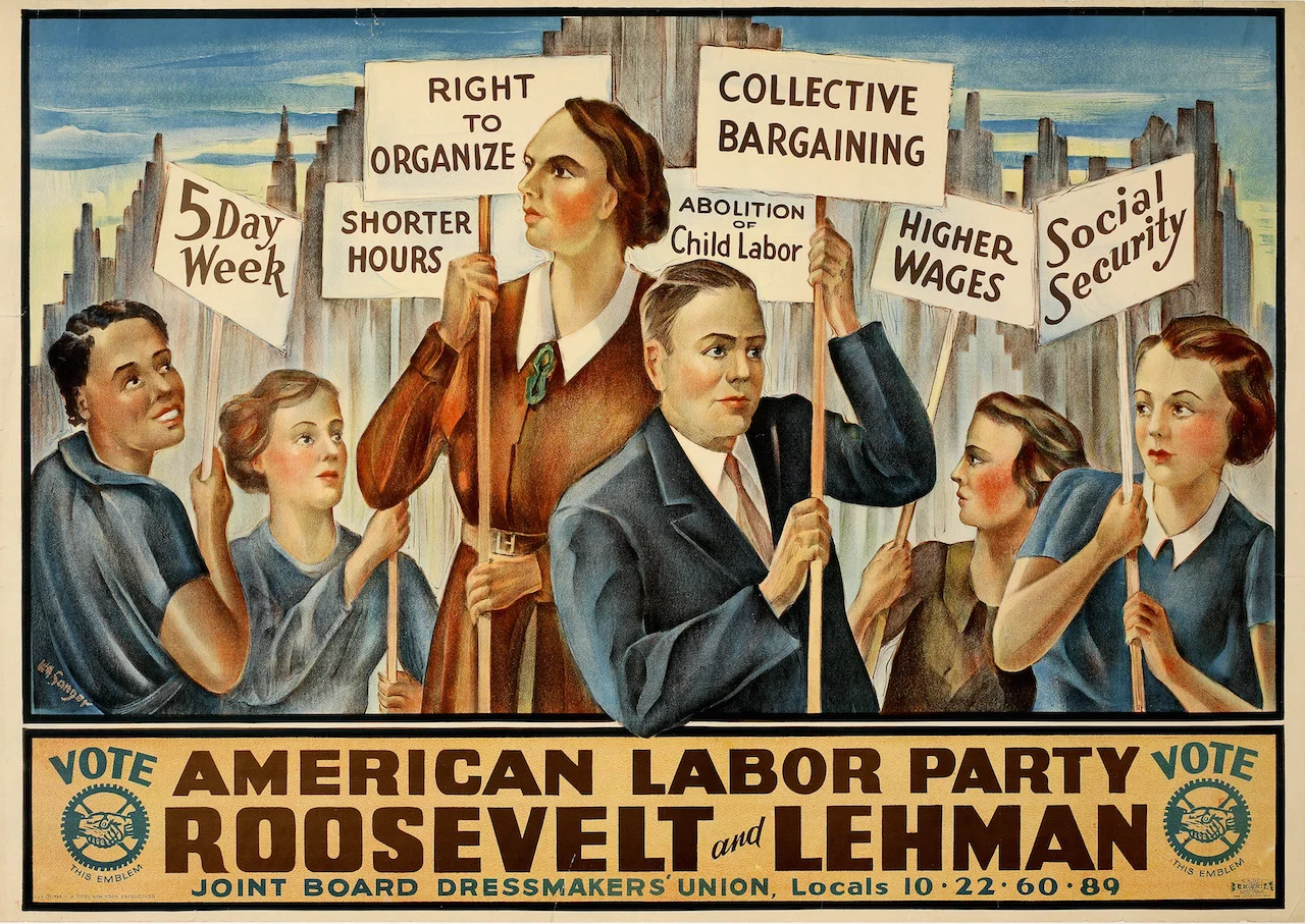 WANTED: Franklin D. Roosevelt New York Campaign Poster