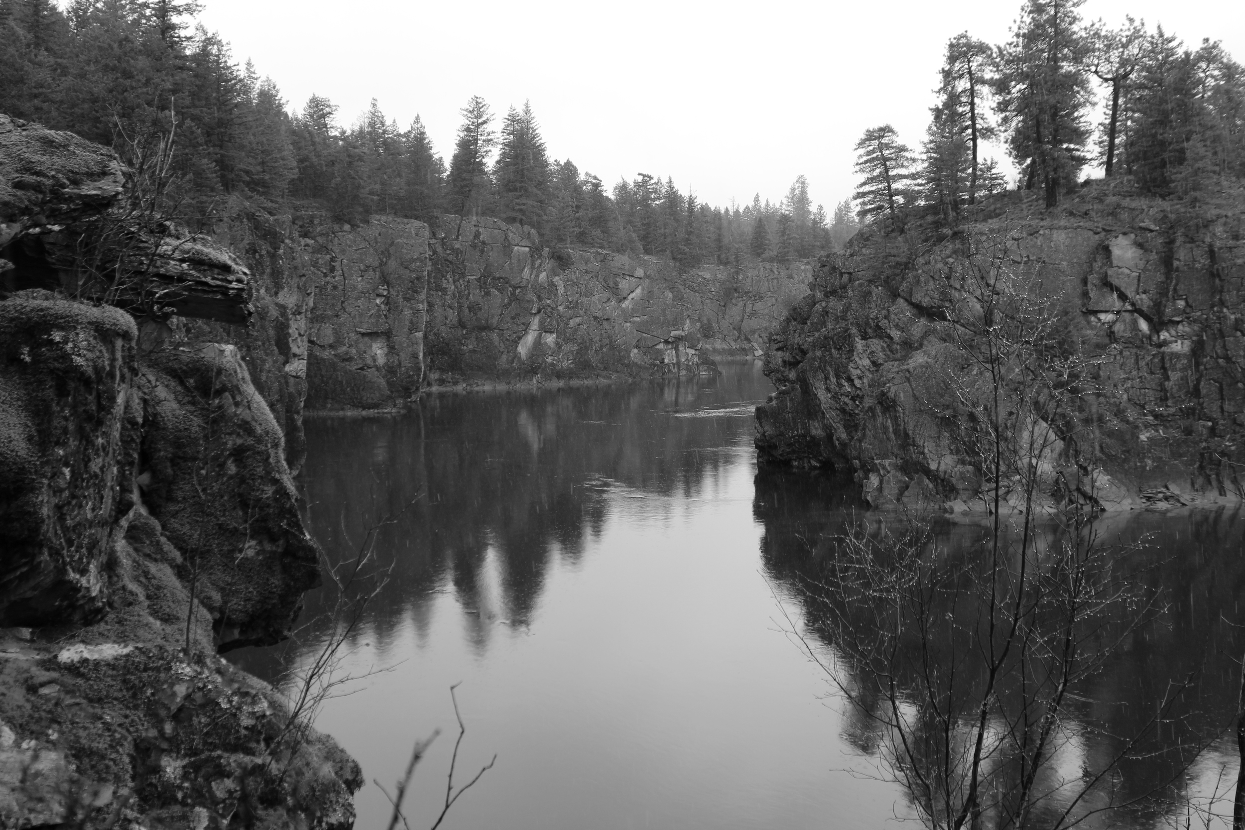 Canyon Cradling River