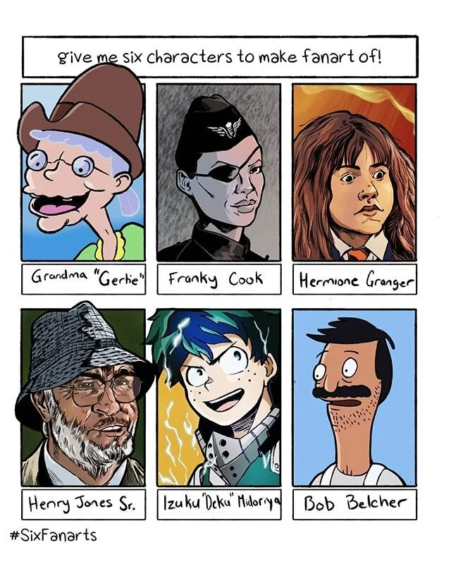 This was cool, I wouldn't mind tackling some more honestly. Although I don't have much of a defined style so I drew em as I saw em. Maybe if I do more...set 1 finished.
Thanks to @kaytiekat, @weakndatkennys,
@cidoco, @bostonguy1997, and @hello_lxs fo