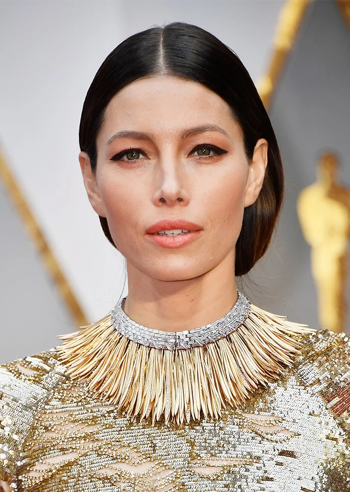 Jessica Biel - I love that she tried something different with her thick eyeliner. It went perfectly with her whole look.