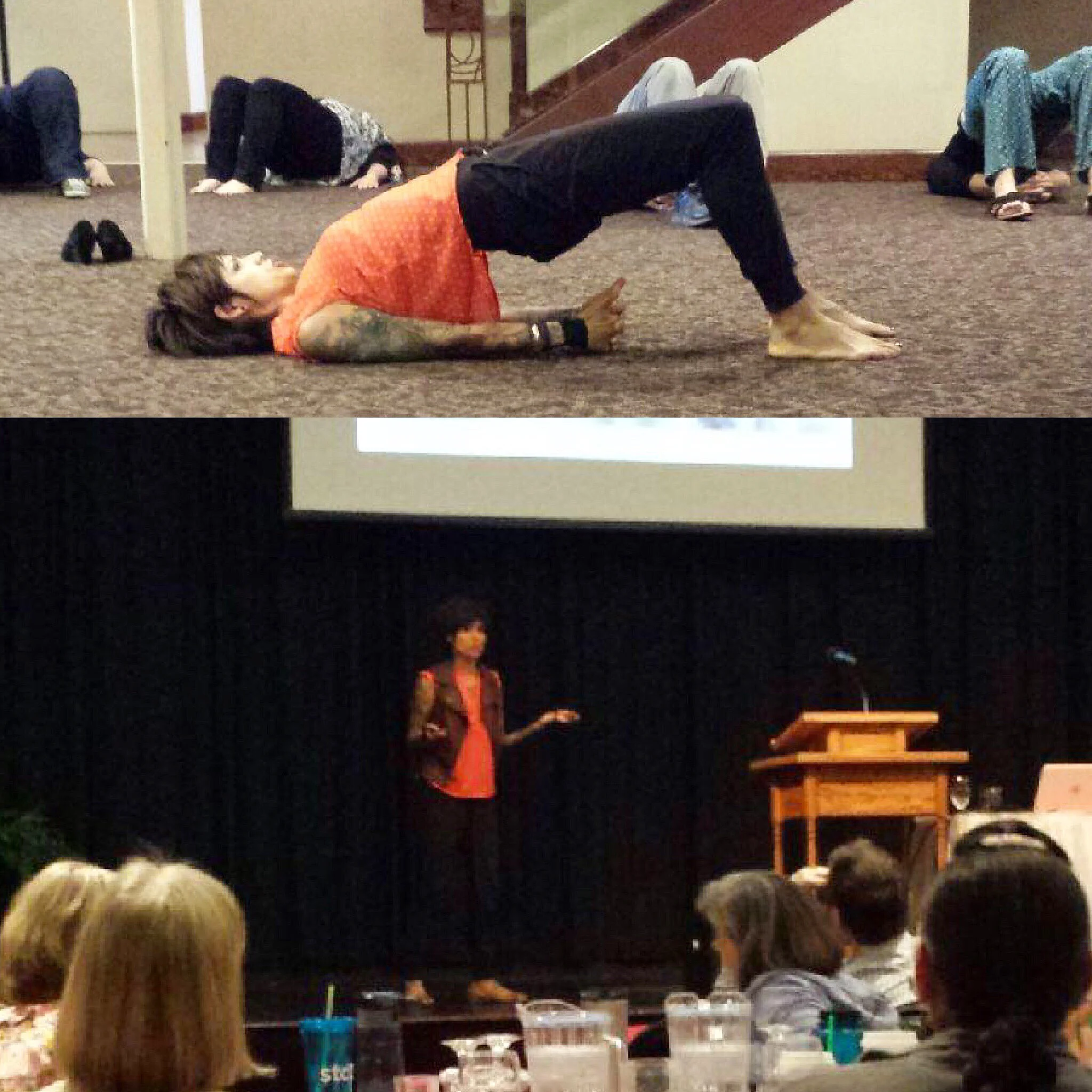Loved speaking at the wellness CONFERENCE this past weekend for the Social workers of spokane public schools. We also took some time to do yoga and breathe work. Nutrition can DEFINITELY influence the behavior and ability to learn with our youth, I was honored to be asked to share my knowledge. 