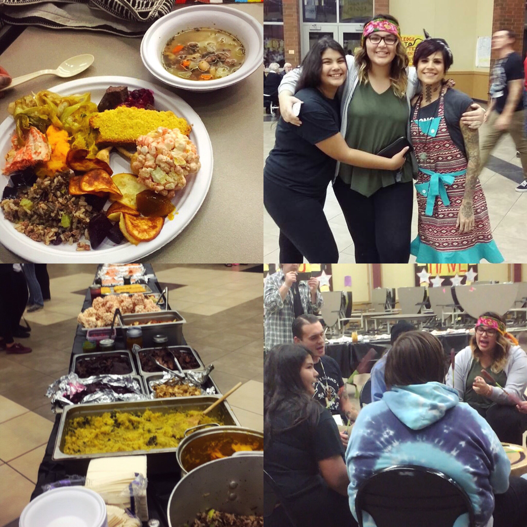 The youth served 70 people of their community a traditional dinner, Im so proud of their efforts. Nk 'wu Nation drum circle performed as well.