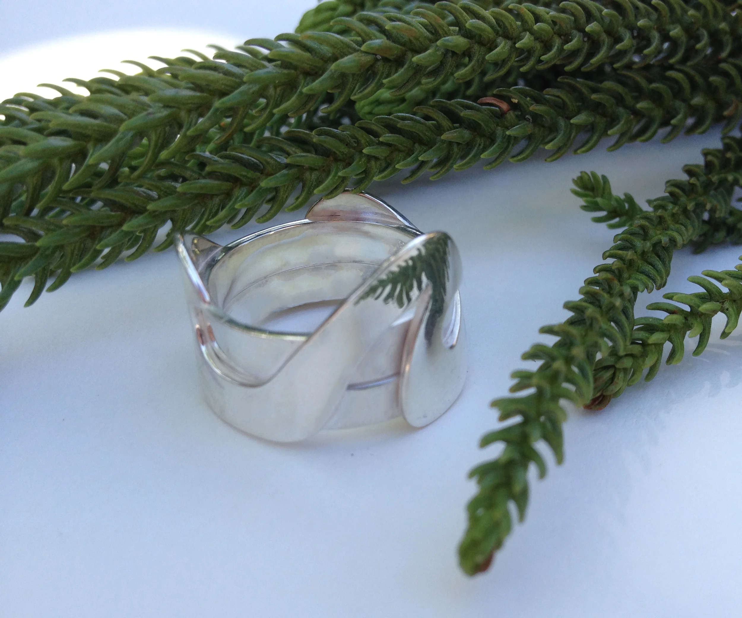 Christmas Silver Triple Wave Ring.jpg