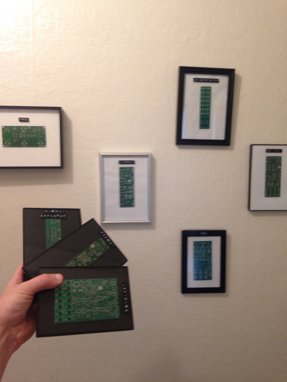An assortment of all of my fuck ups. My fail wall. My jet fuel. 