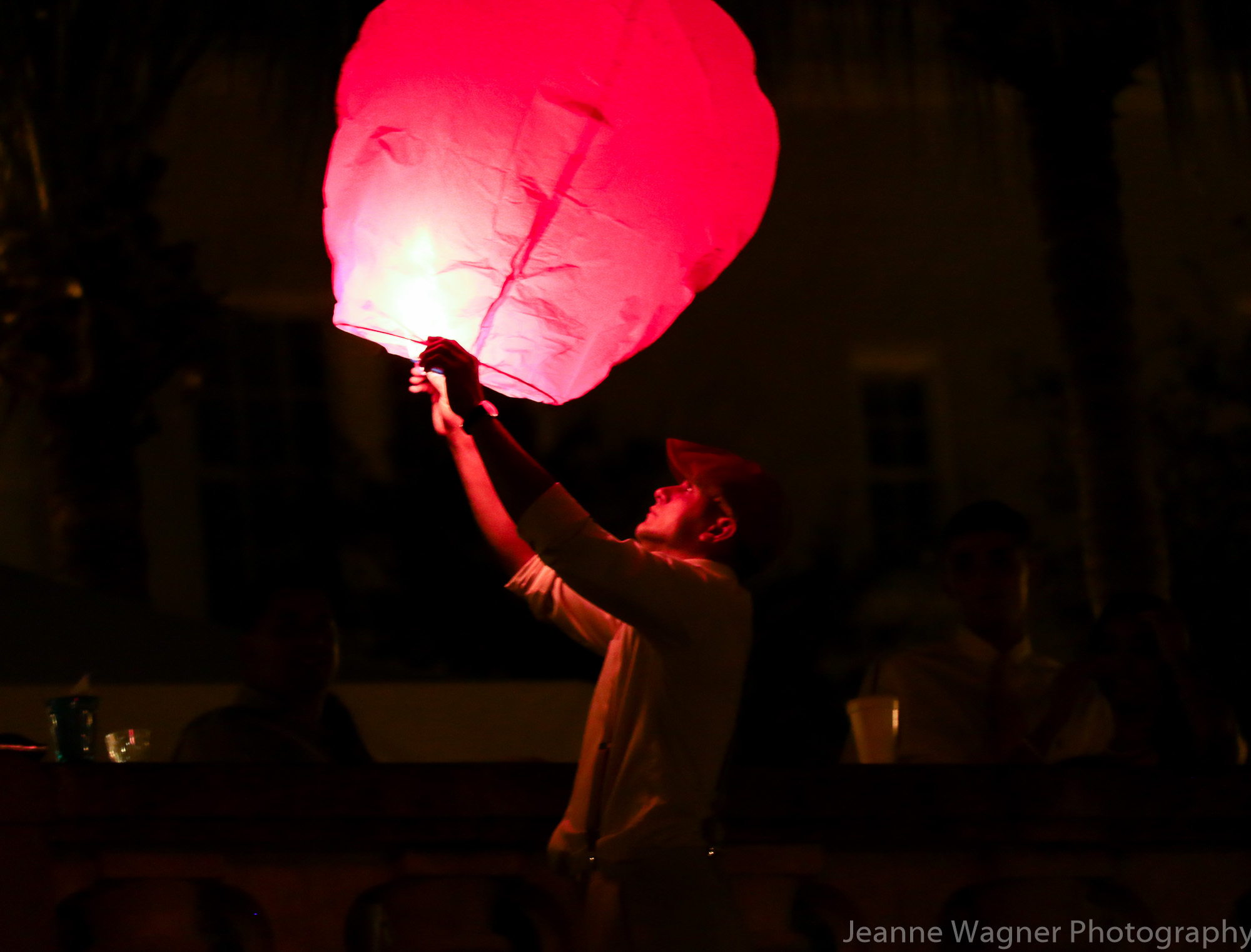 Releasing Hot Air Balloons after wedding